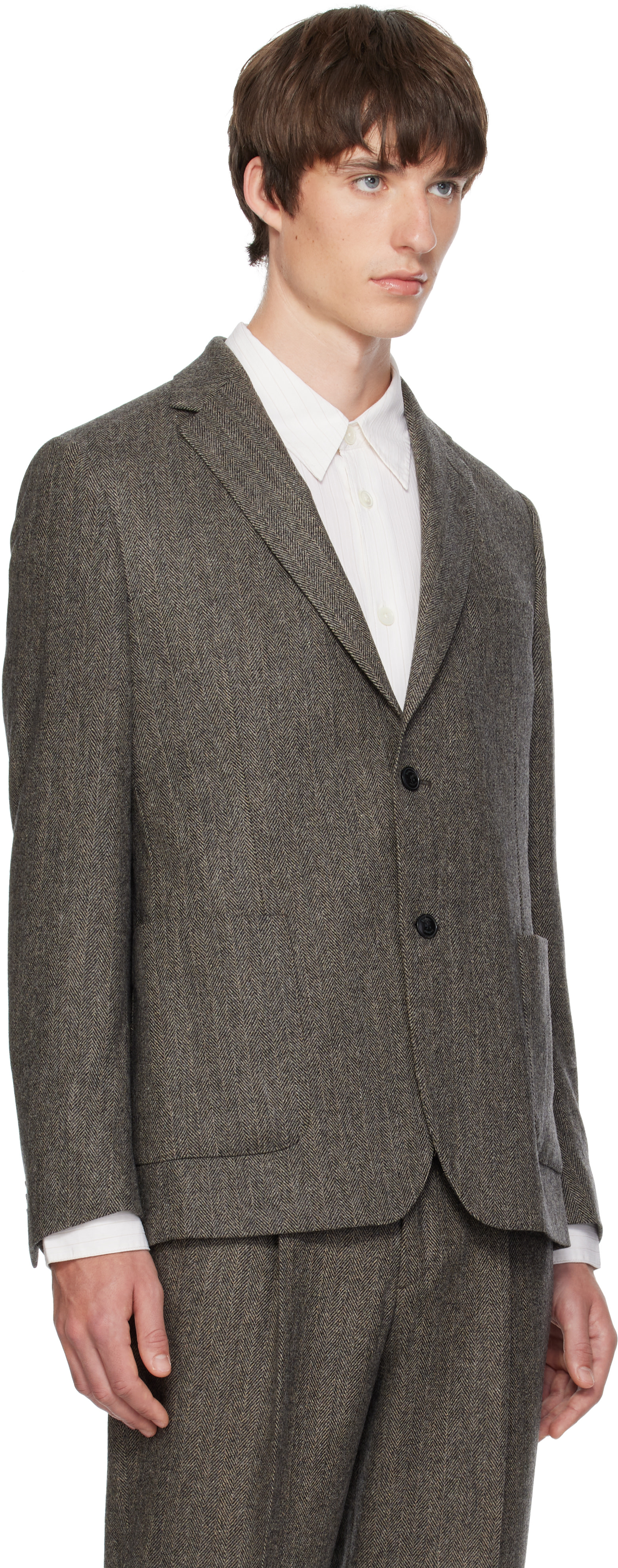 Barbour - Gray Fairford Herringbone Blazer