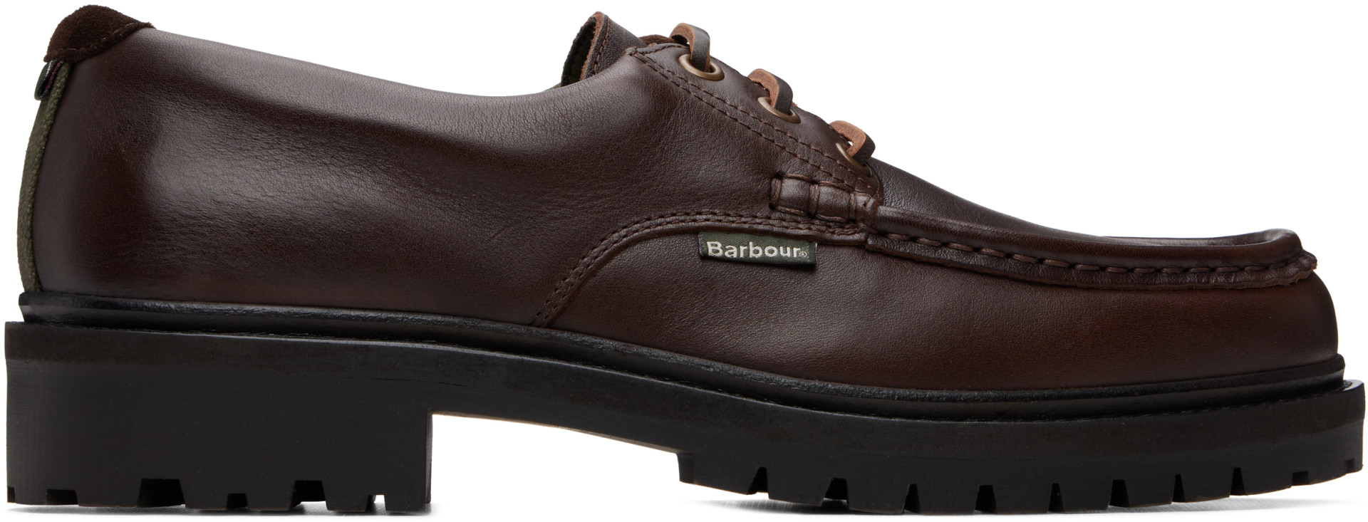 Barbour - Brown Paxton Apron Leather Derbys