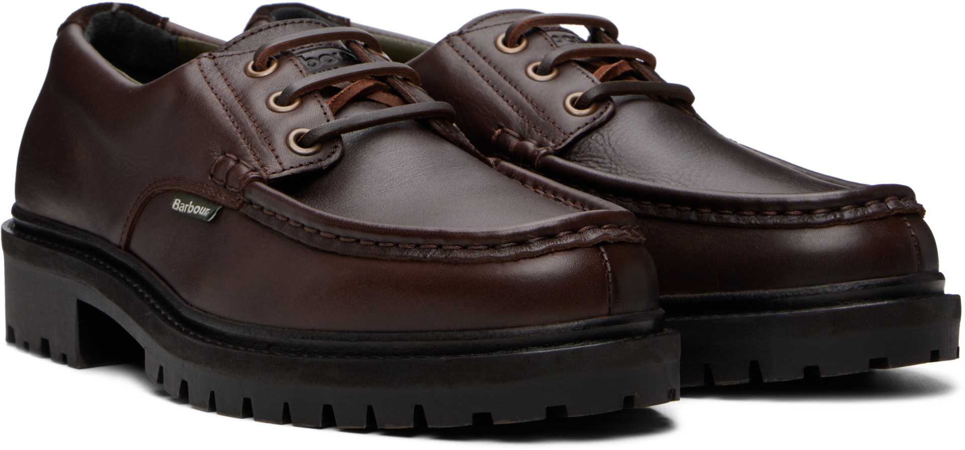 Barbour - Brown Paxton Apron Leather Derbys