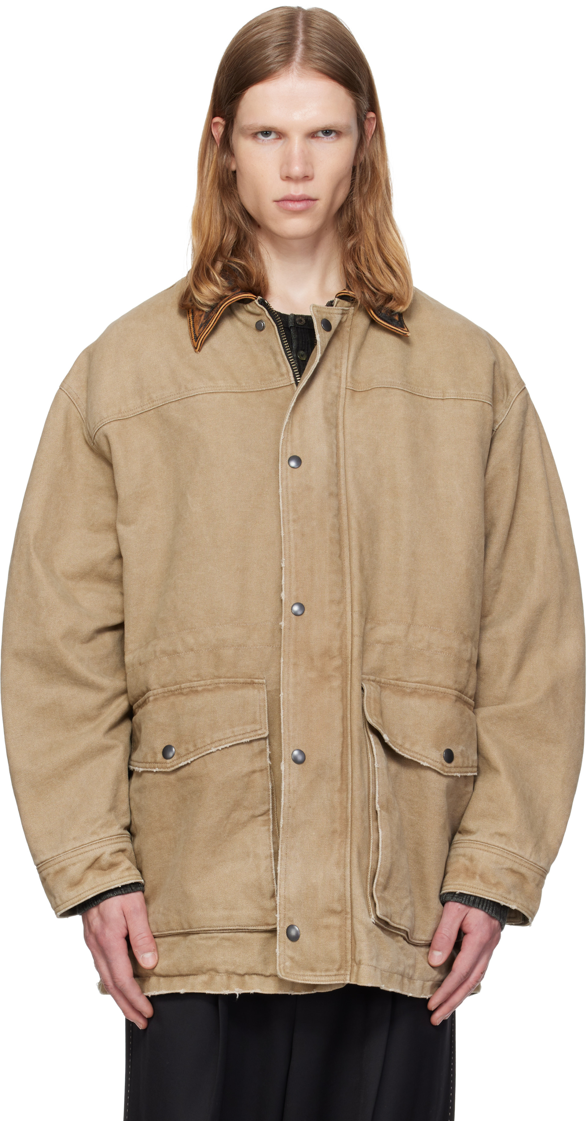 MMIC - Beige Closed Form Jacket