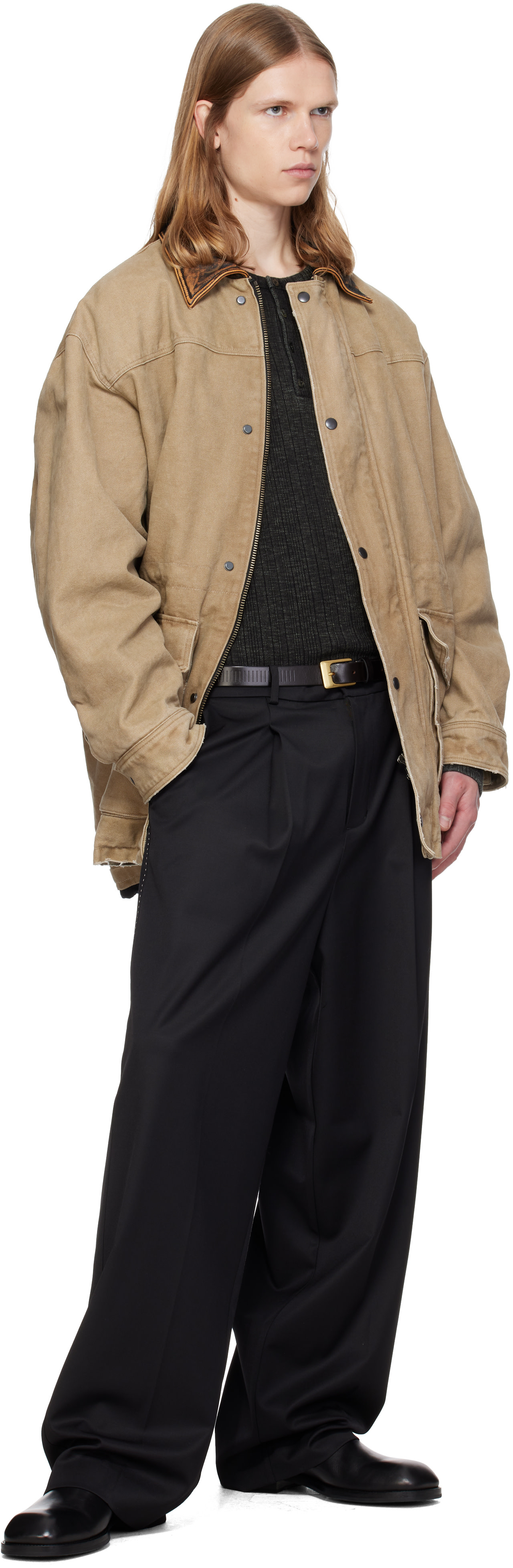 MMIC - Beige Closed Form Jacket
