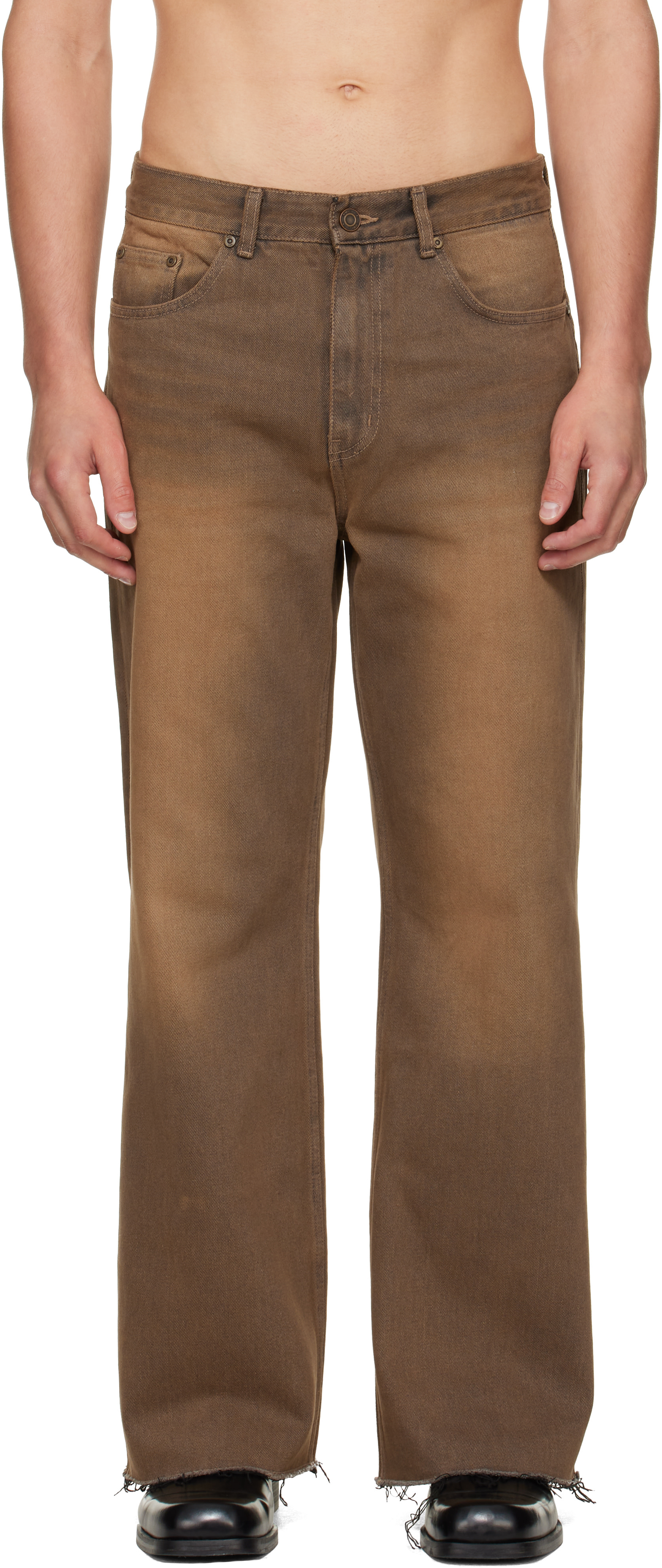 MMIC - Brown Rocker Flare Jeans