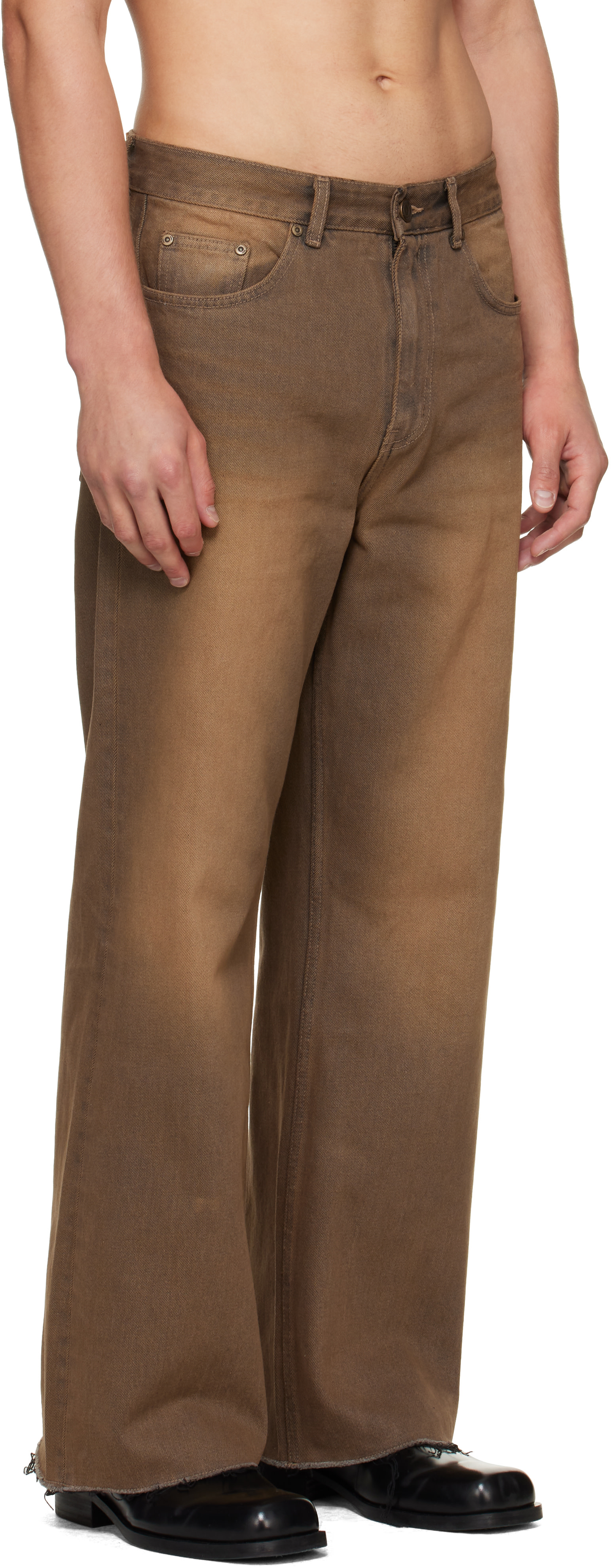 MMIC - Brown Rocker Flare Jeans