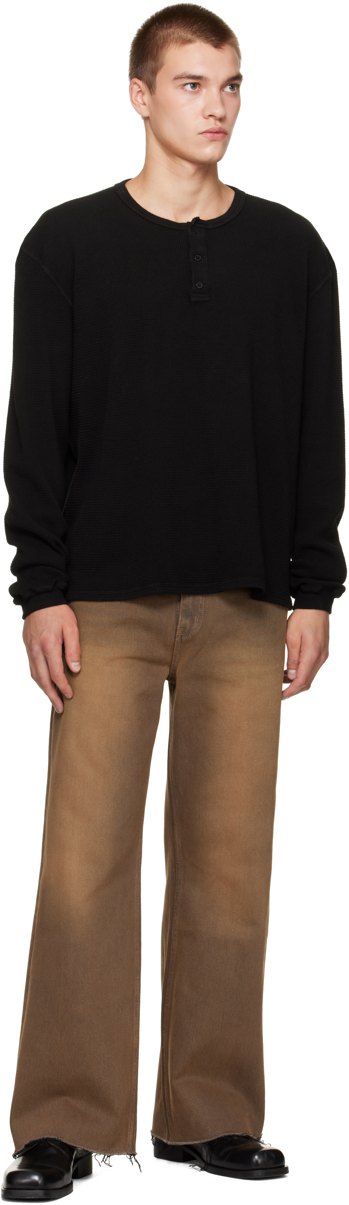 MMIC - Brown Rocker Flare Jeans