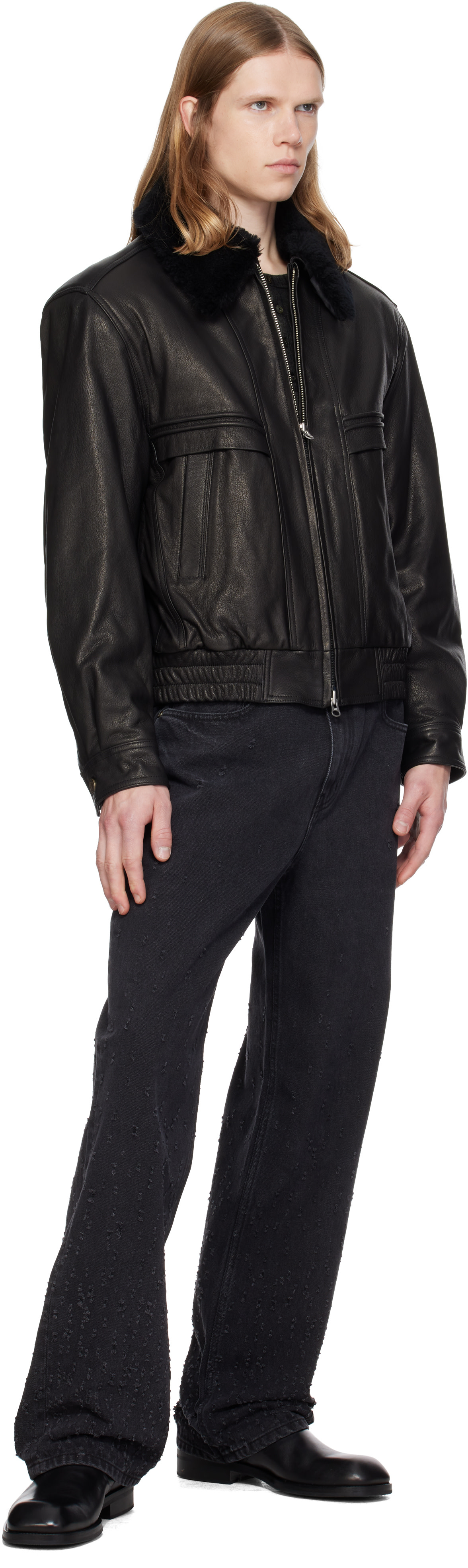 MMIC - Black Gleam Trace Jeans