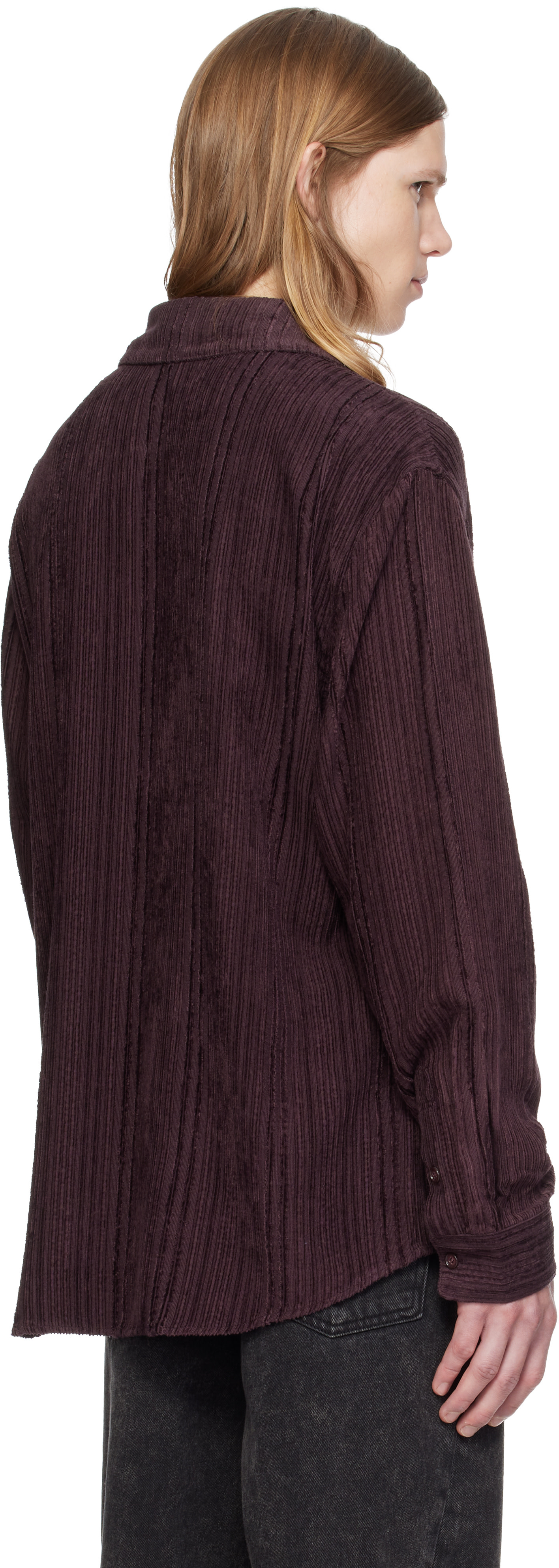 MMIC - Burgundy Drape Shirt