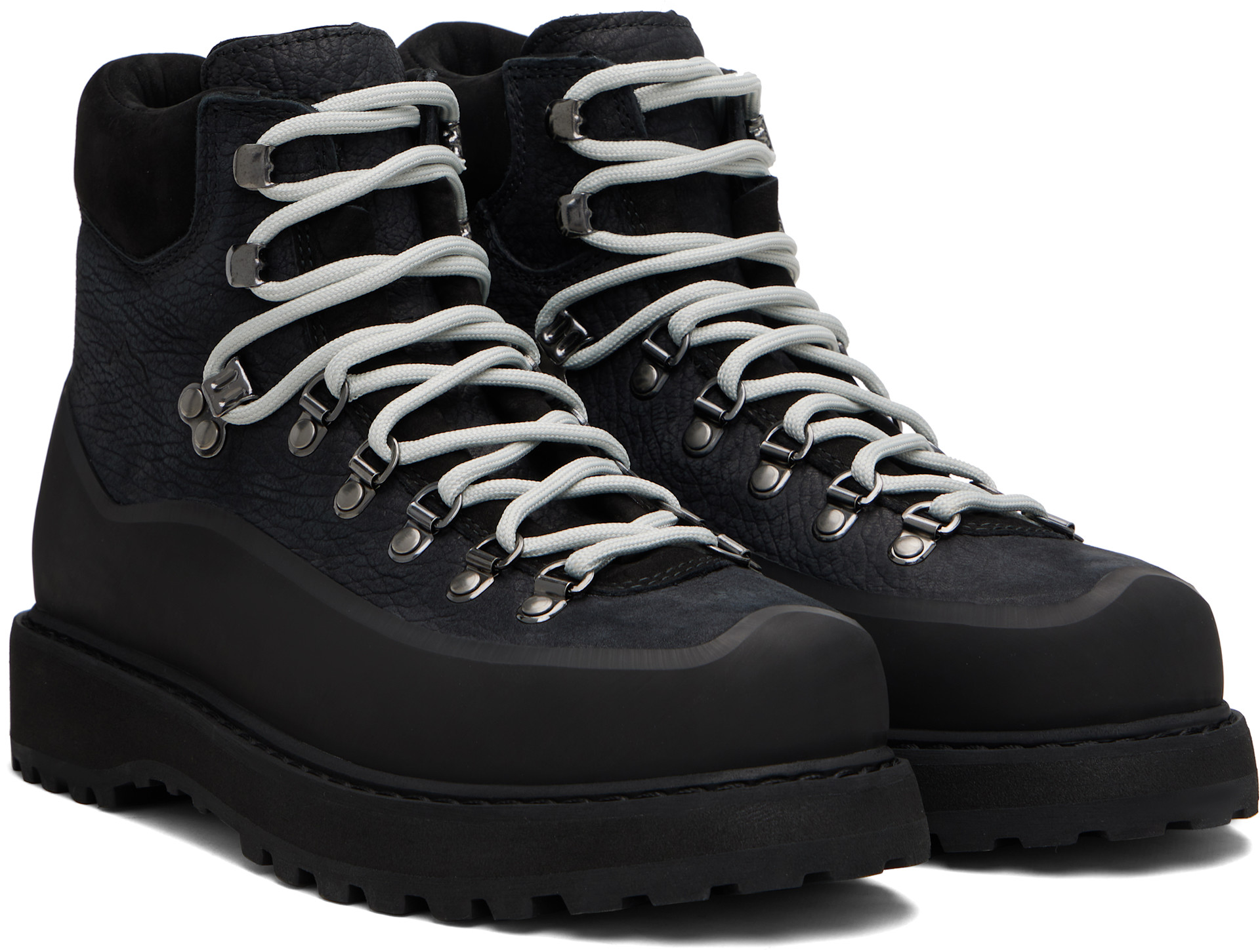 Diemme: Black Roccia Vet Gomma Leather Boots | SSENSE