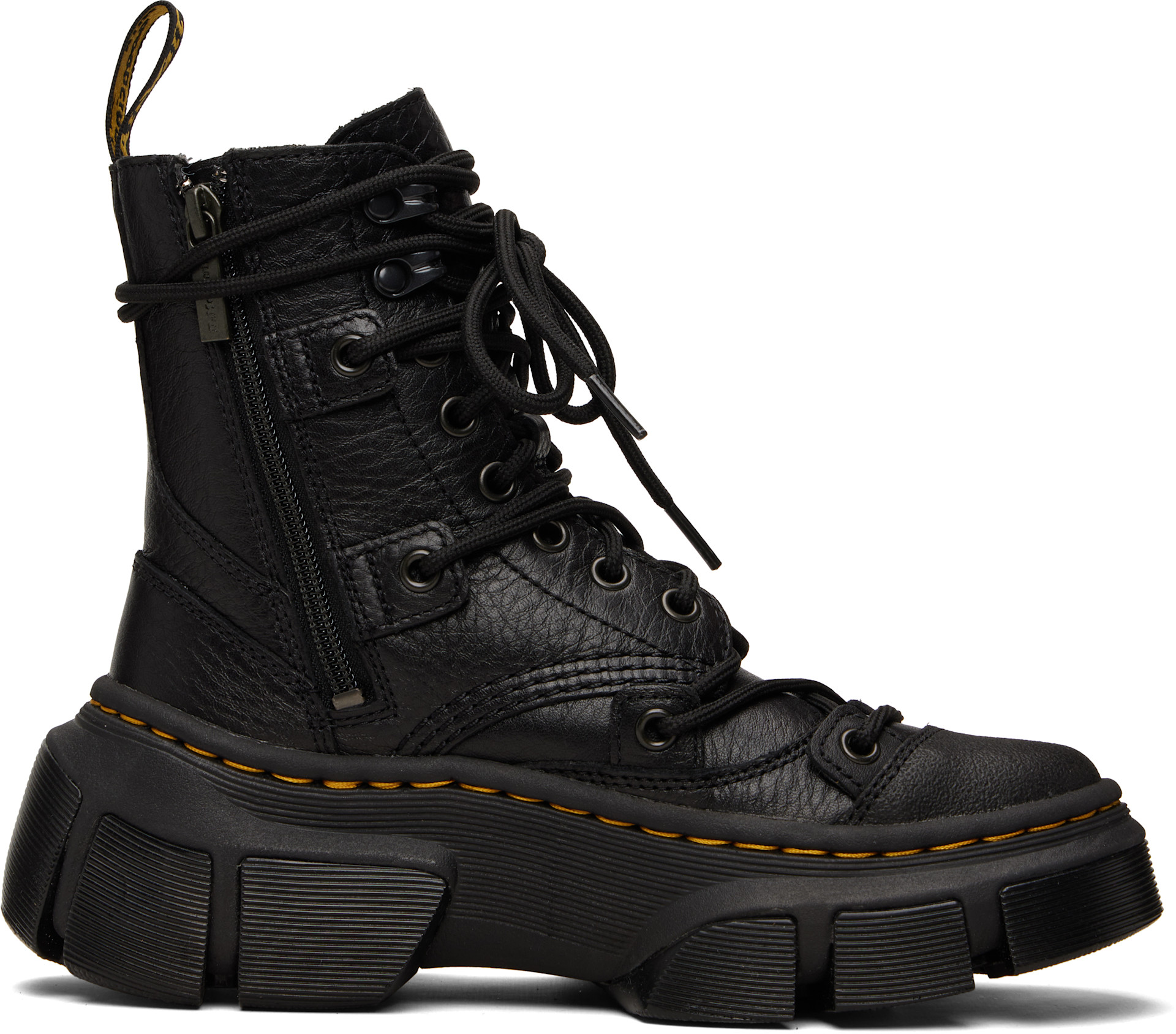 靴 Dr. Martens DMXL Dr. Martens: Black DMXL Boots | SSENSE
