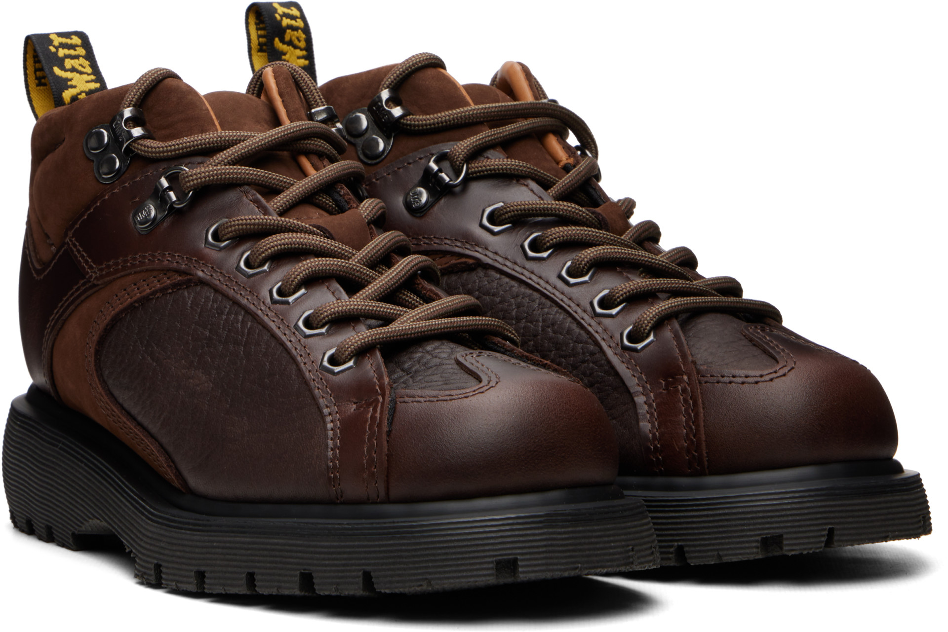 Dr. Martens - Bottes Wayborne brunes à laçage