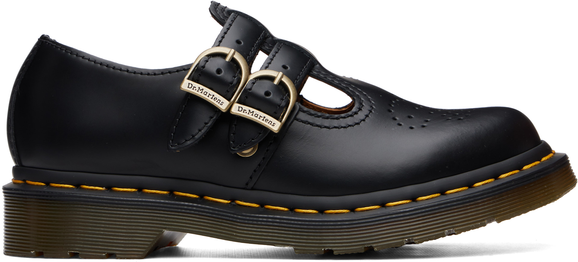 めいこ Dr. Martens: ブラック 8065 スムースレザー メリージェーン シューズ