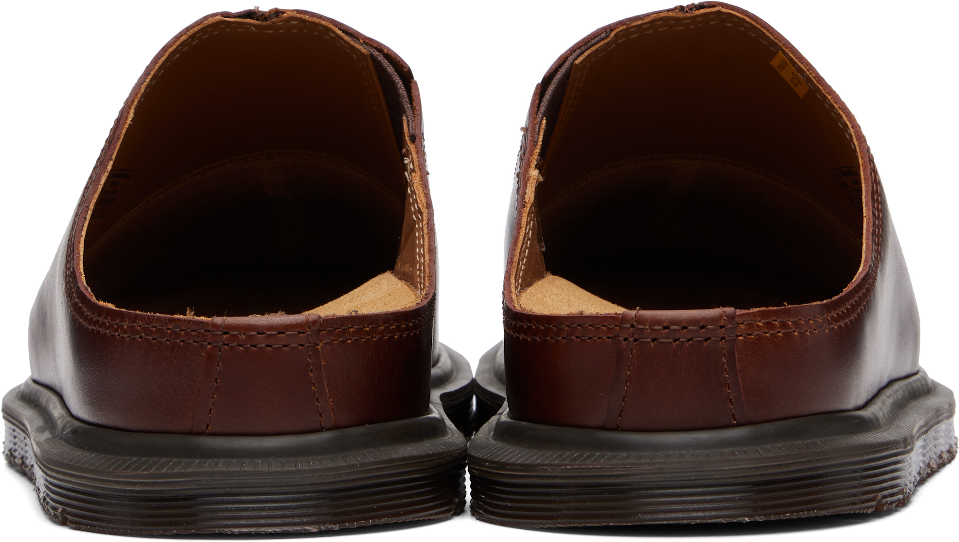 tomo　Dr. Martens SANミュール　ブラウン　UK8 美品 Dr. Martens: Brown San Mule Loafers | SSENSE