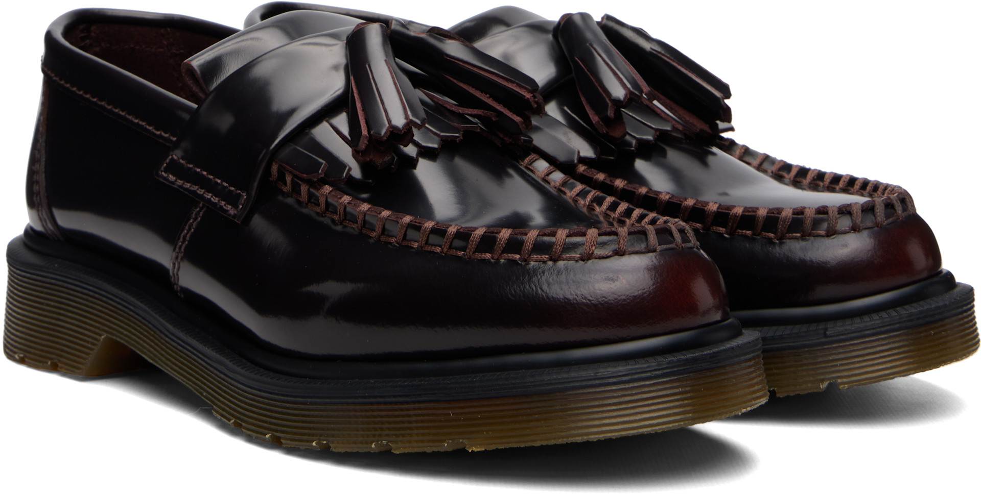 Dr. Martens タッセルローファー バーガンディ Dr. Martens: バーガンディ Adrian Arcadia レザー タッセル