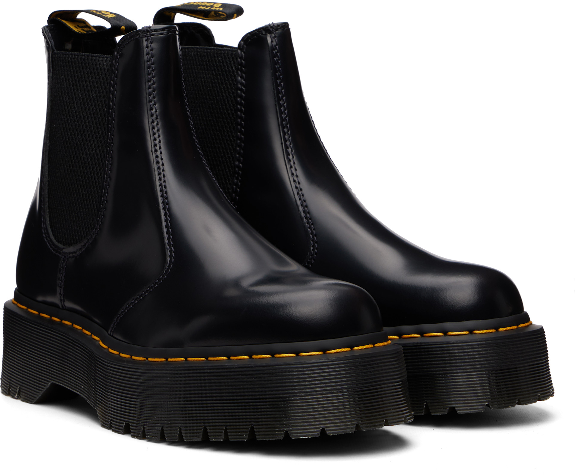 Dr. Martens - ブラック 2976 プラットフォーム チェルシーブーツ