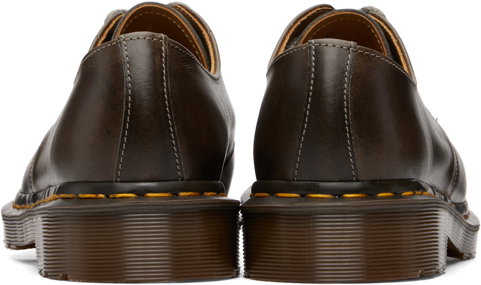 Dr. Martens: Brown 1461 'Made In England' Classic Calf Leather