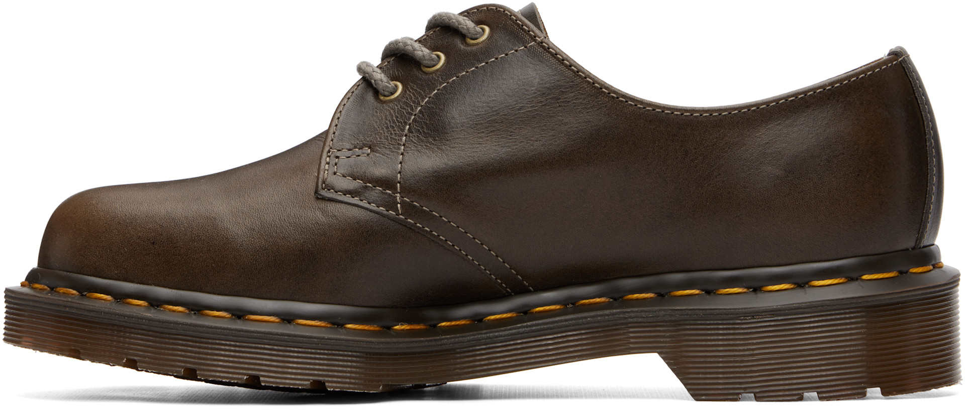 Dr. Martens - Brown 1461 'Made In England' Classic Calf Leather Derbys
