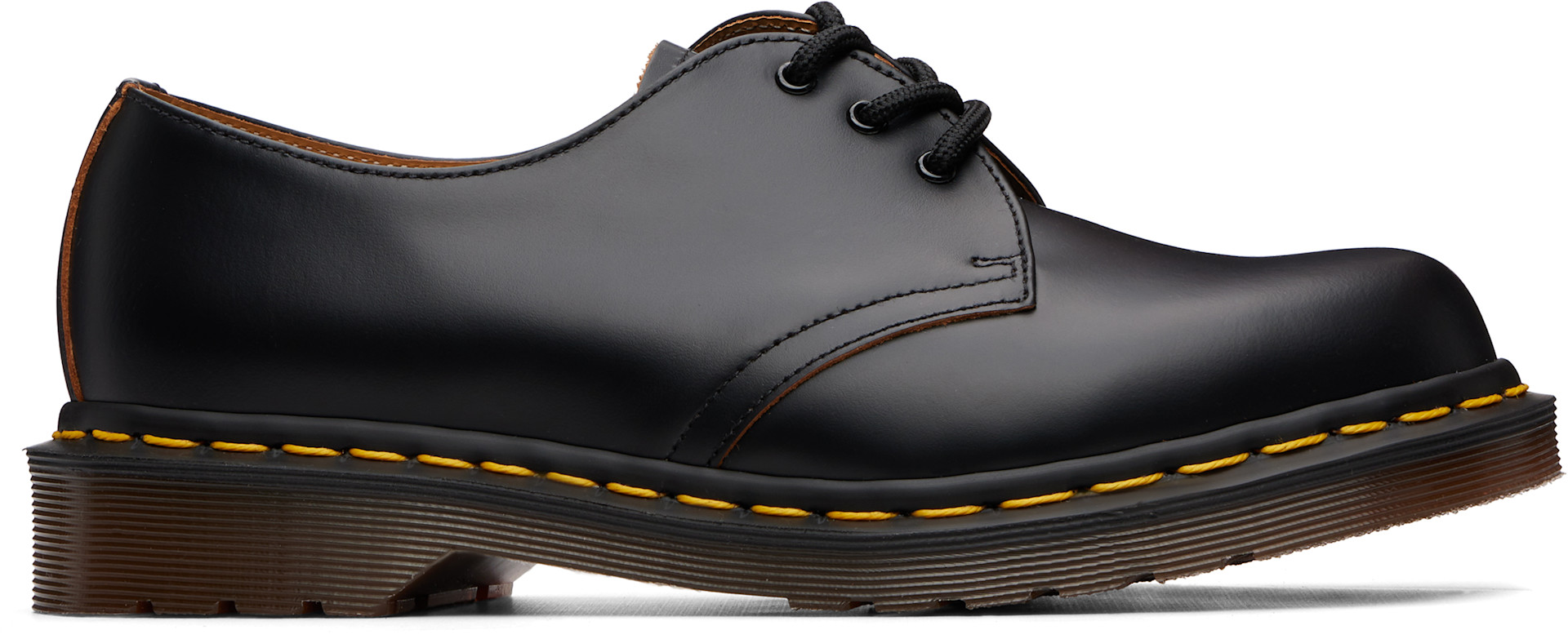 Dr. Martens VINTAGE 1461 UK9 ブラック Dr. Martens: ブラック Vintage 1461 Quilon レザー オックスフォード