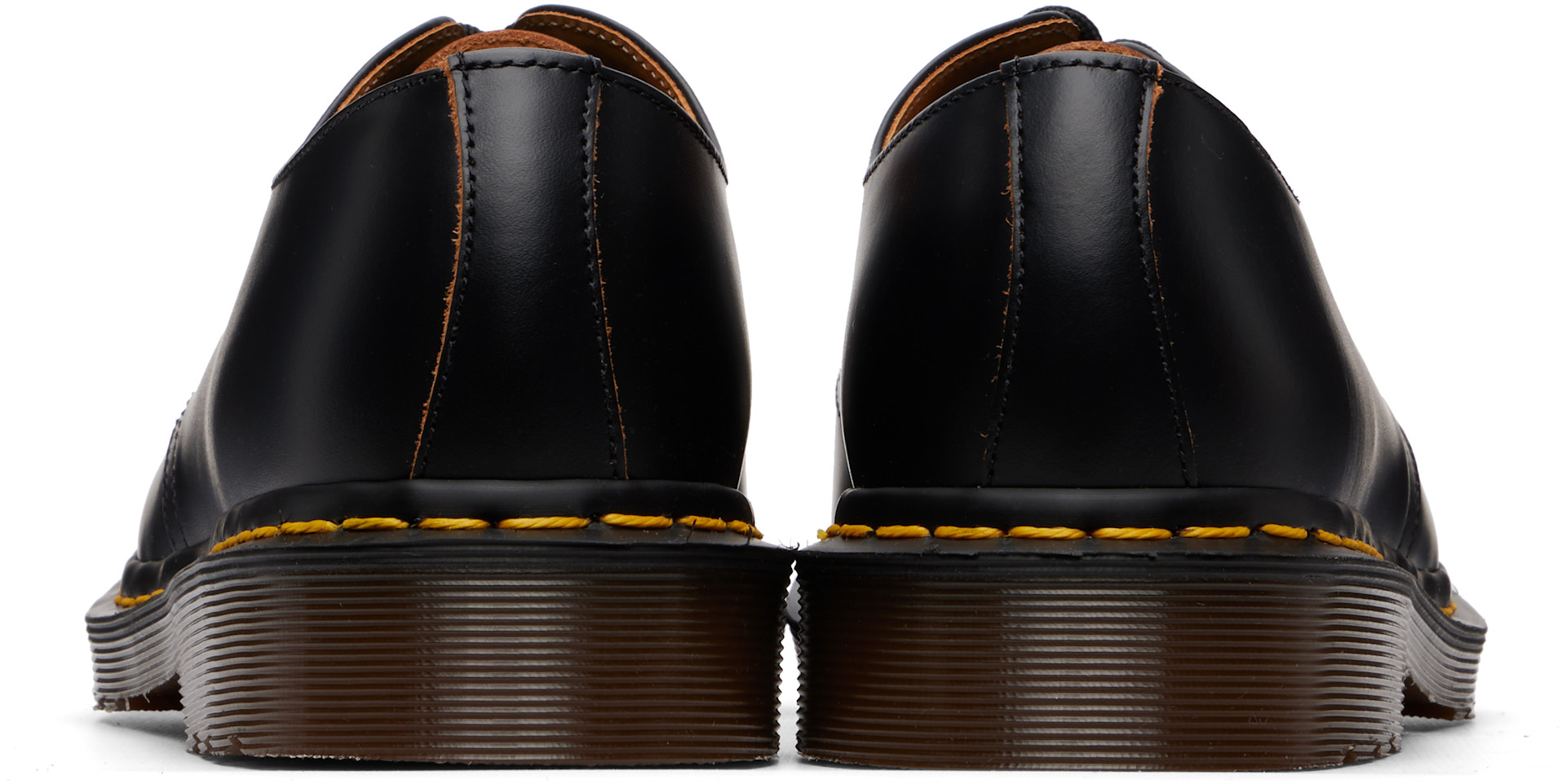 Dr. Martens VINTAGE 1461 UK9 ブラック Dr. Martens: ブラック Vintage 1461 Quilon レザー オックスフォード