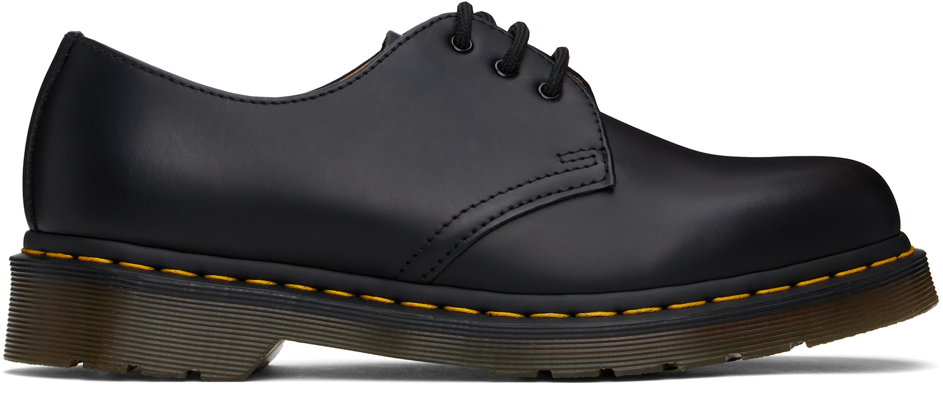Dr. Martens: ブラック 1461 Smooth Leather Oxford ダービー | SSENSE 