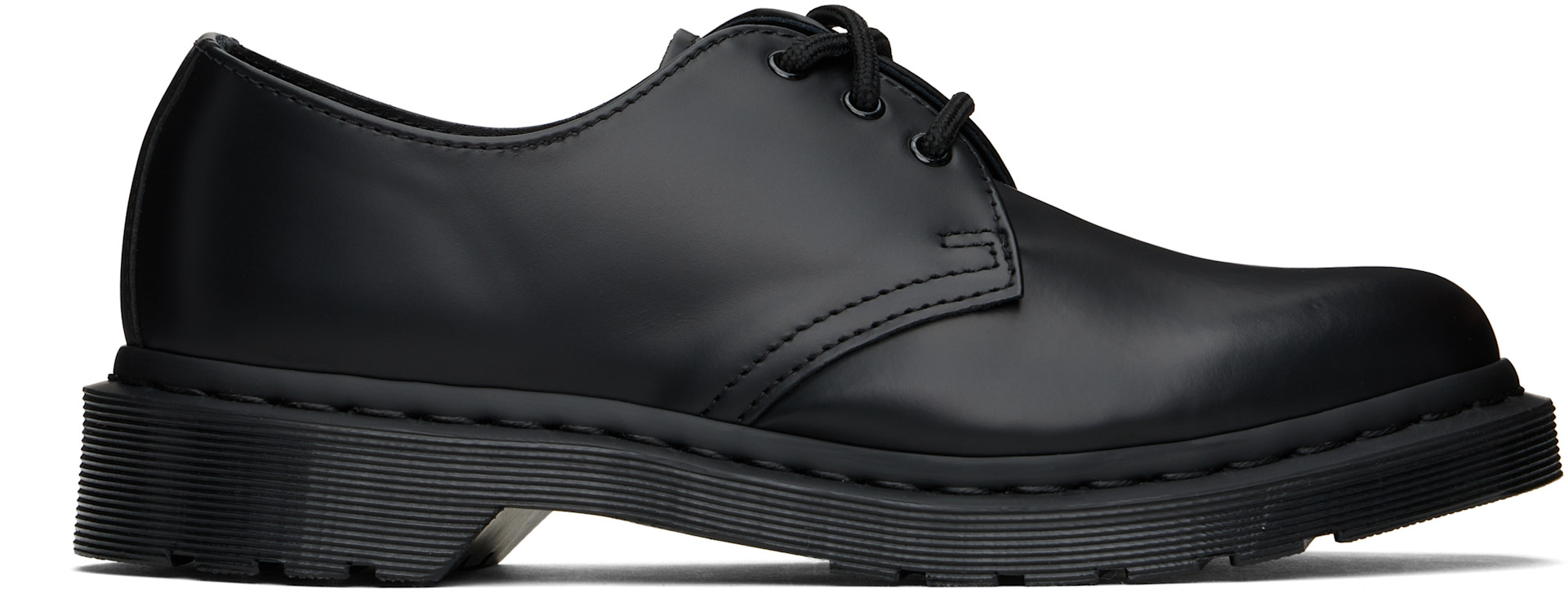 Dr. Martens: Black 1461 Mono Smooth Leather Oxford Derbys | SSENSE