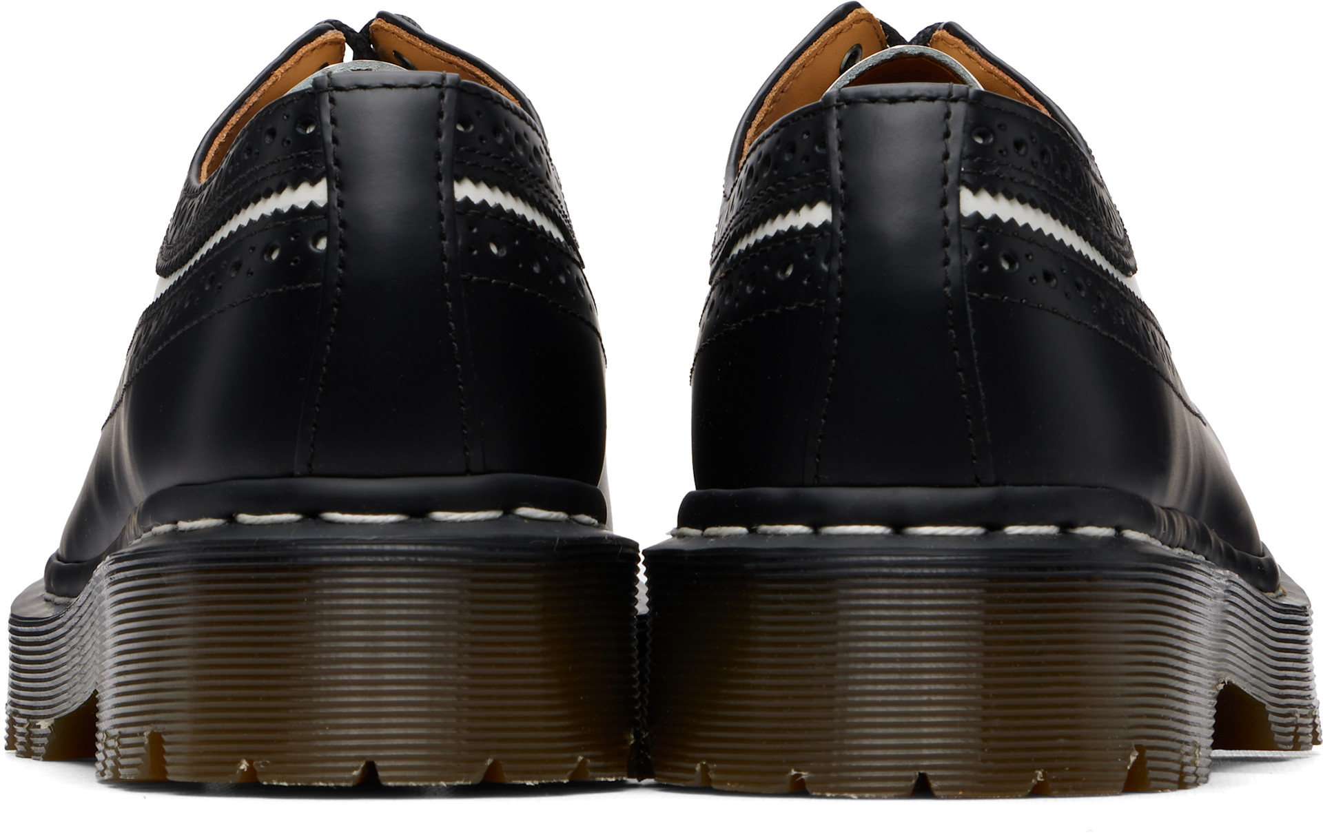 Dr. Martens - 블랙 & 화이트 3989 벡스 브로그 더비 슈즈
