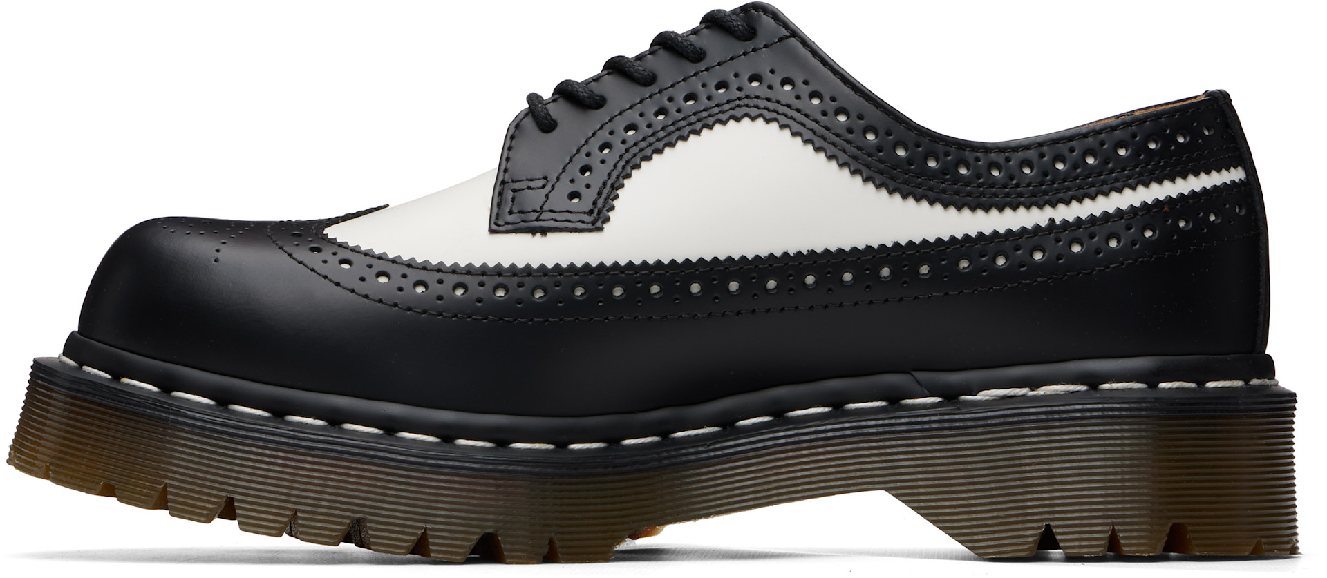 Dr. Martens - 블랙 & 화이트 3989 벡스 브로그 더비 슈즈