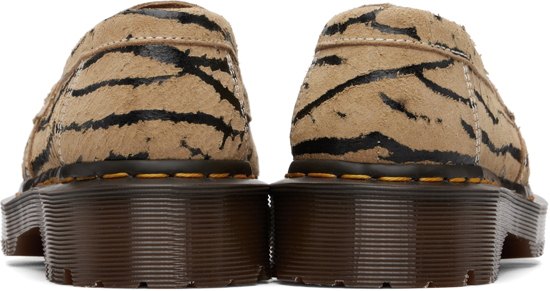 Dr. Martens: Beige Delapre Suede Loafers | SSENSE