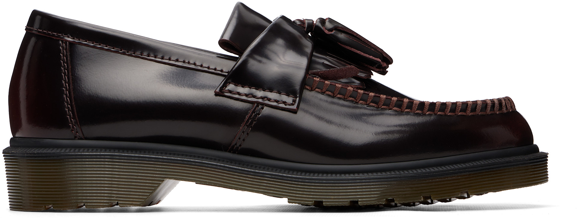 Dr. Martens: バーガンディ Adrian Arcadia レザー タッセル