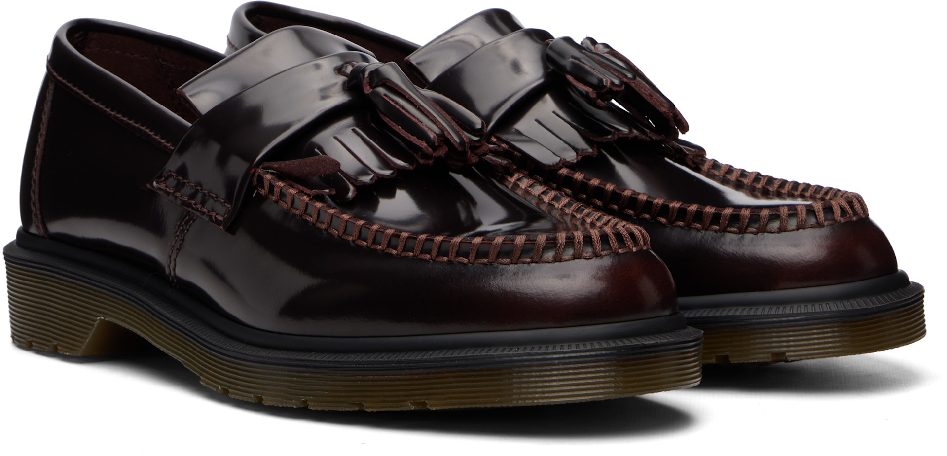 Dr. Martens タッセルローファー バーガンディ Dr. Martens: バーガンディ Adrian Arcadia レザー タッセル