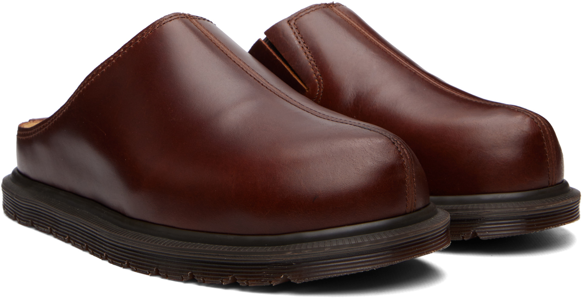 Dr. Martens - 브라운 산 뮬 로퍼