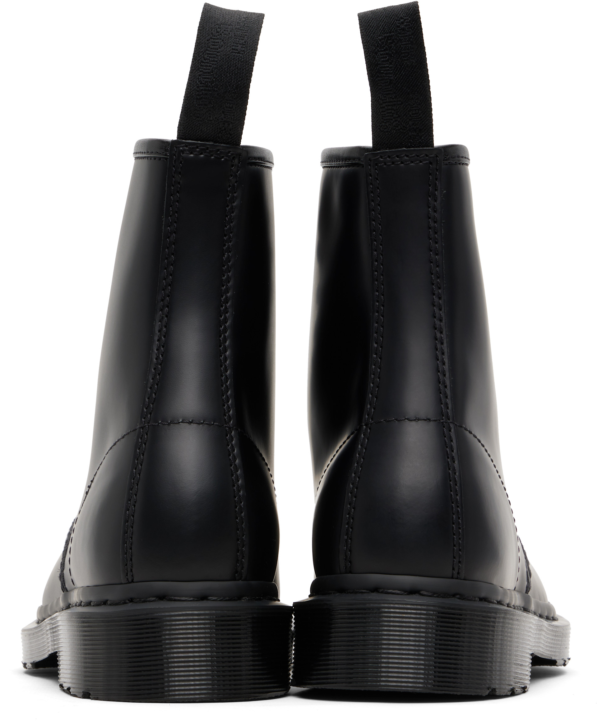 Dr. Martens: Black 1460 Mono Lace Up Boots | SSENSE