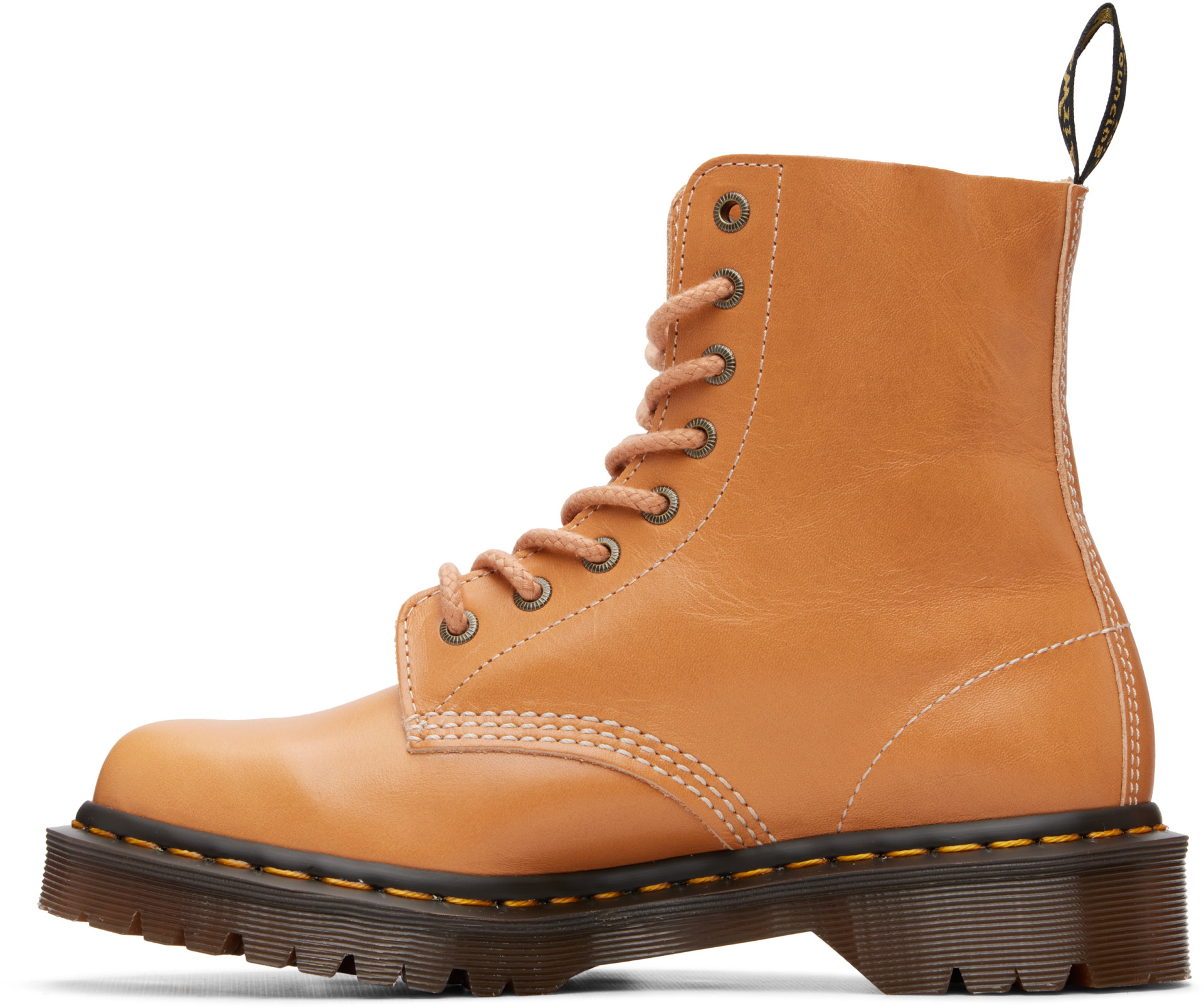 Dr. Martens - Bottes 1460 Pascal beiges à œillets