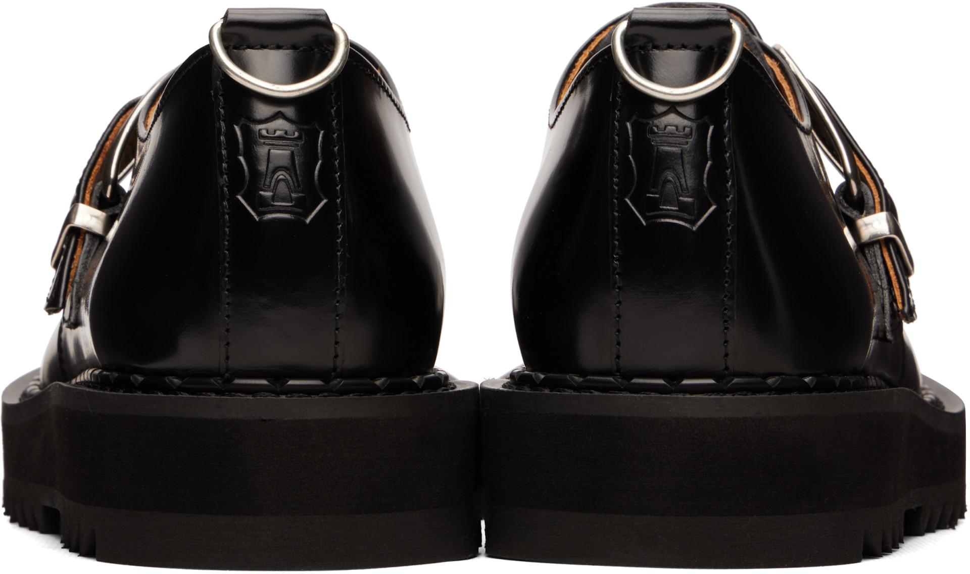 George Cox - Chaussures à boucle Hatton noires