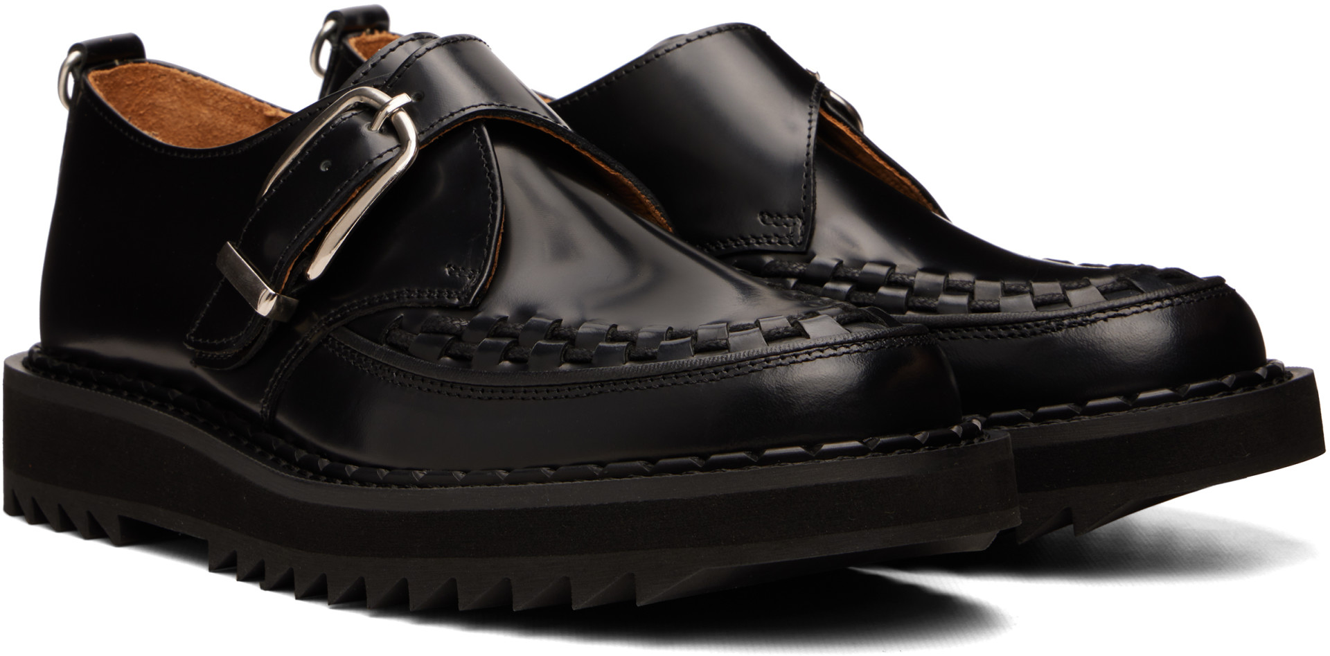 George Cox - Chaussures à boucle Hatton noires