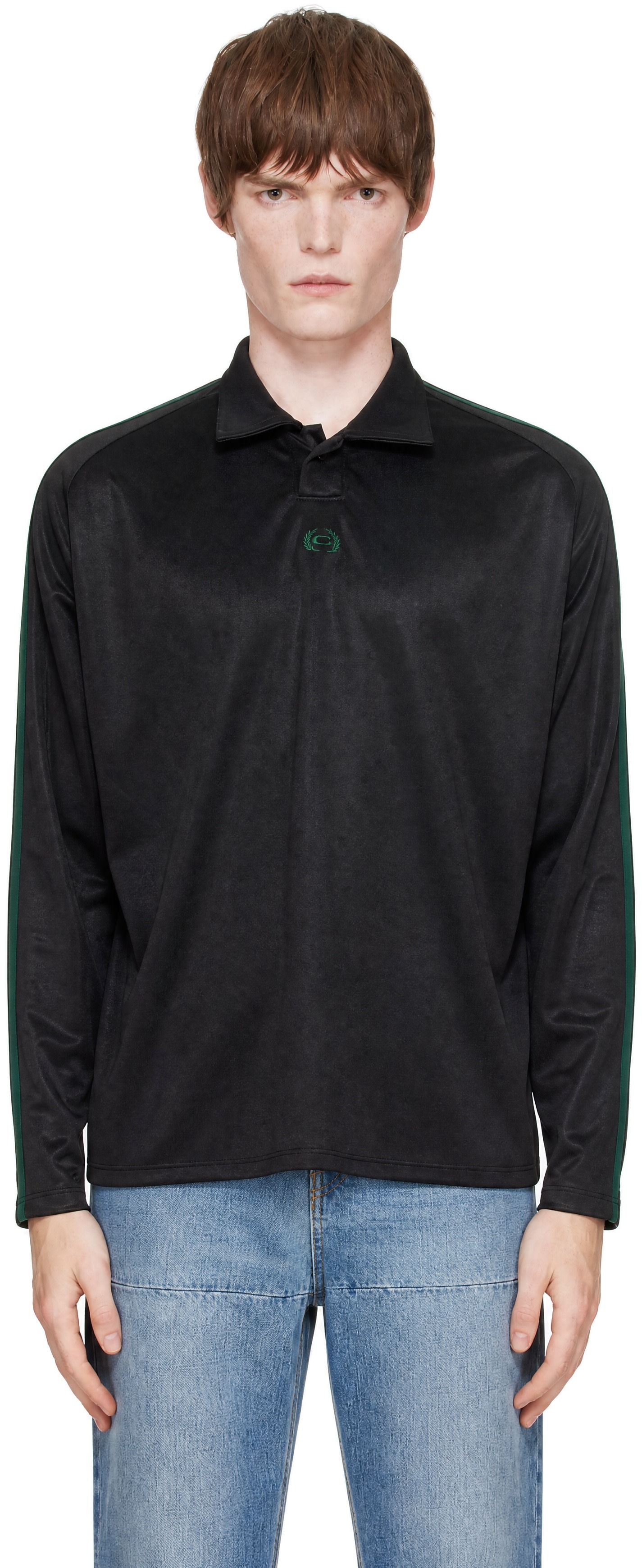 Commission - Black Offset Soccer Polo