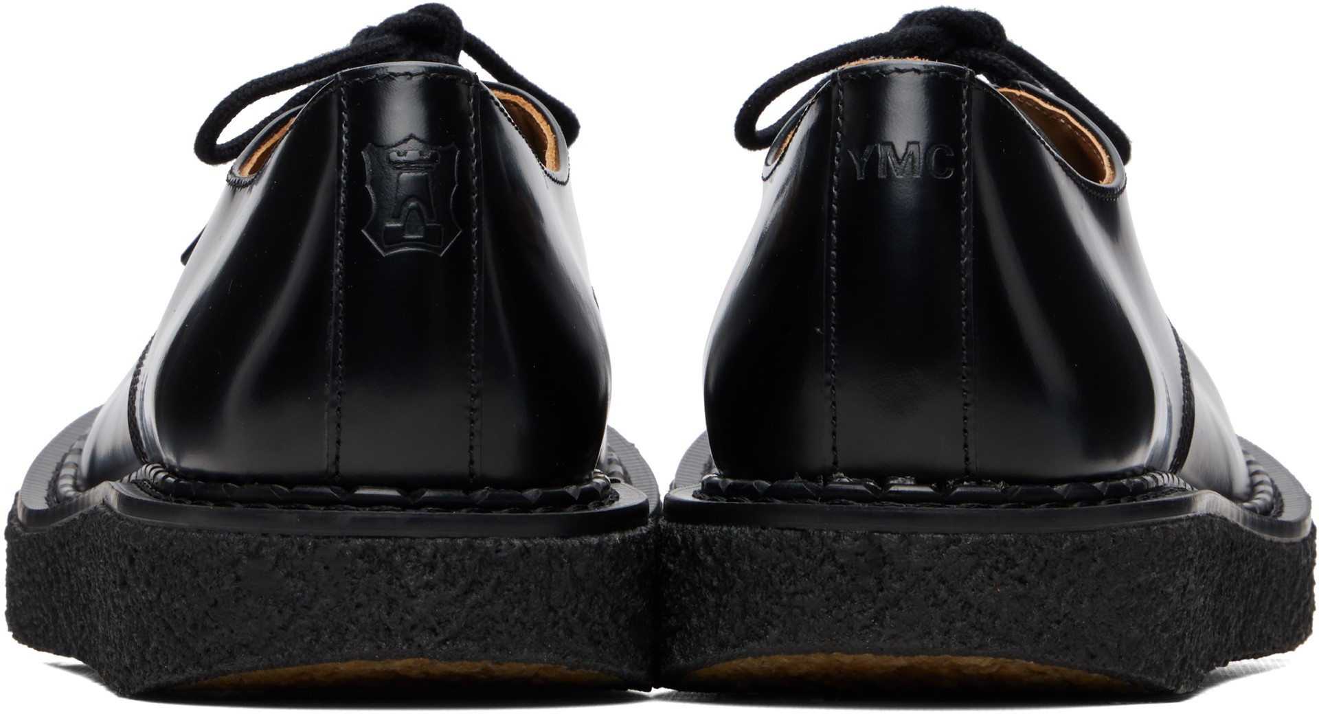 YMC - Black George Cox Edition Bump-Toe Derbys