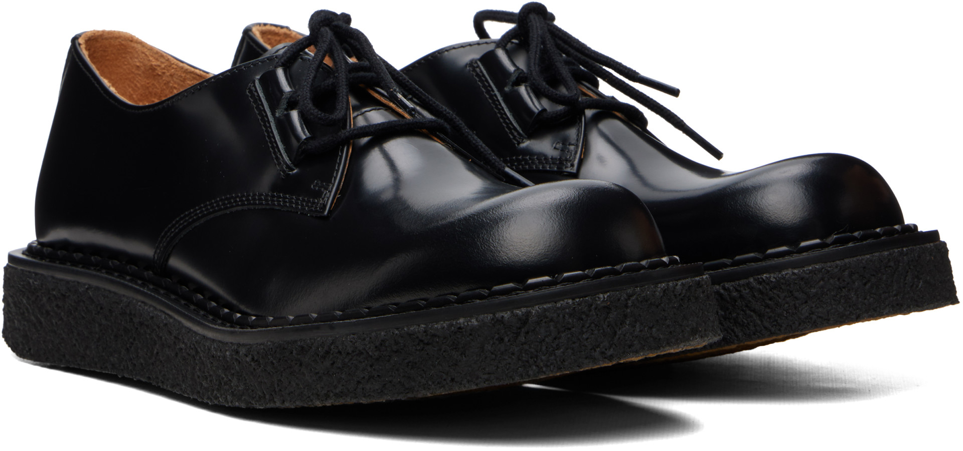 YMC - Black George Cox Edition Bump-Toe Derbys