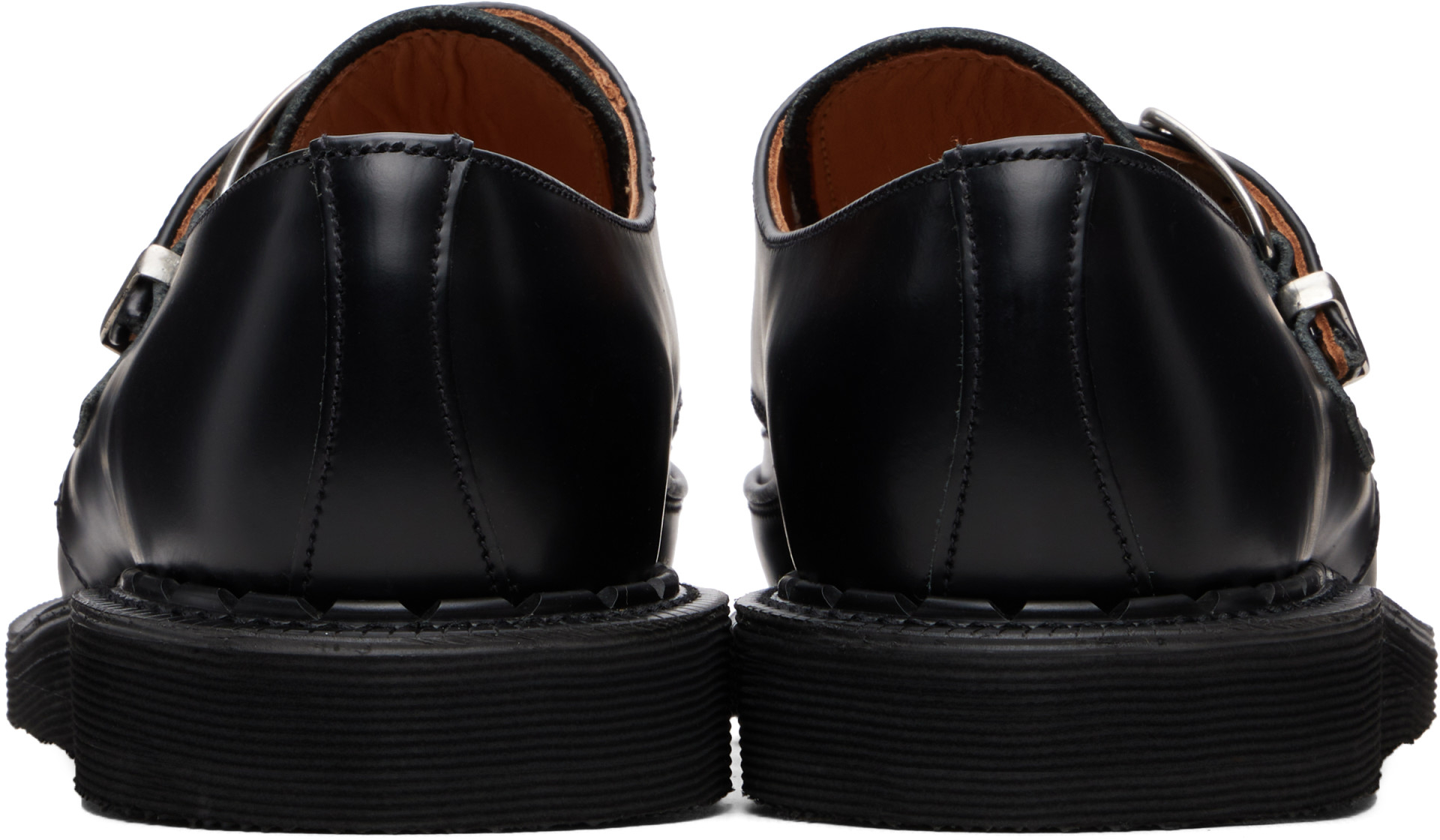 George Cox - Chaussures à boucle Strummer noires