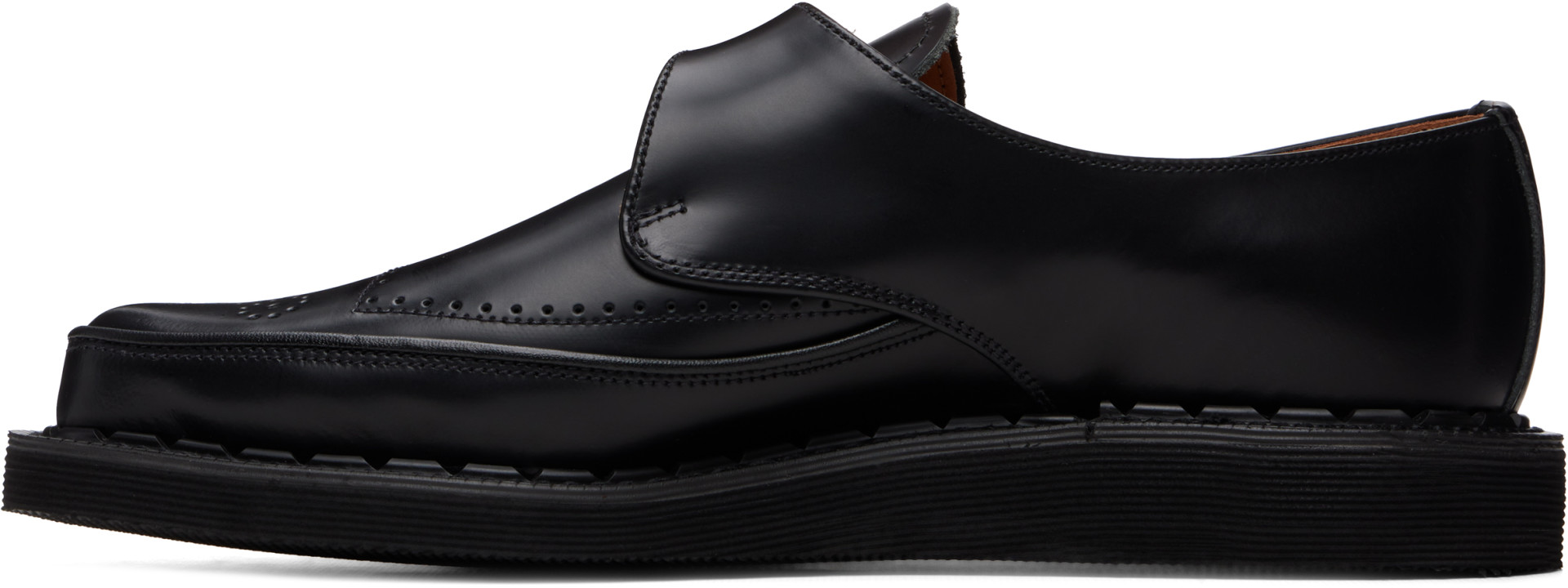 George Cox - Chaussures à boucle Strummer noires