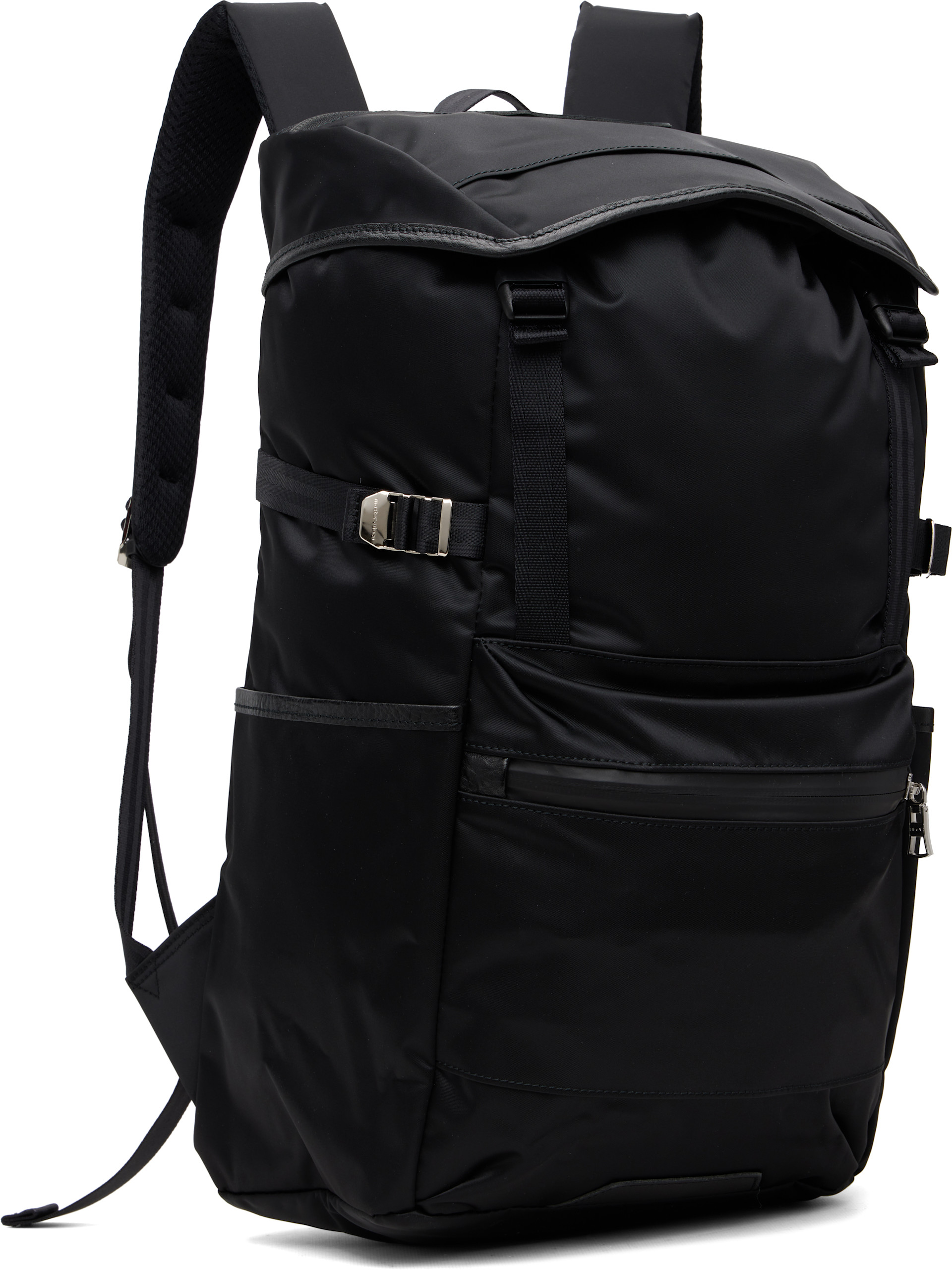 master-piece - Black Progress Flap Backpack