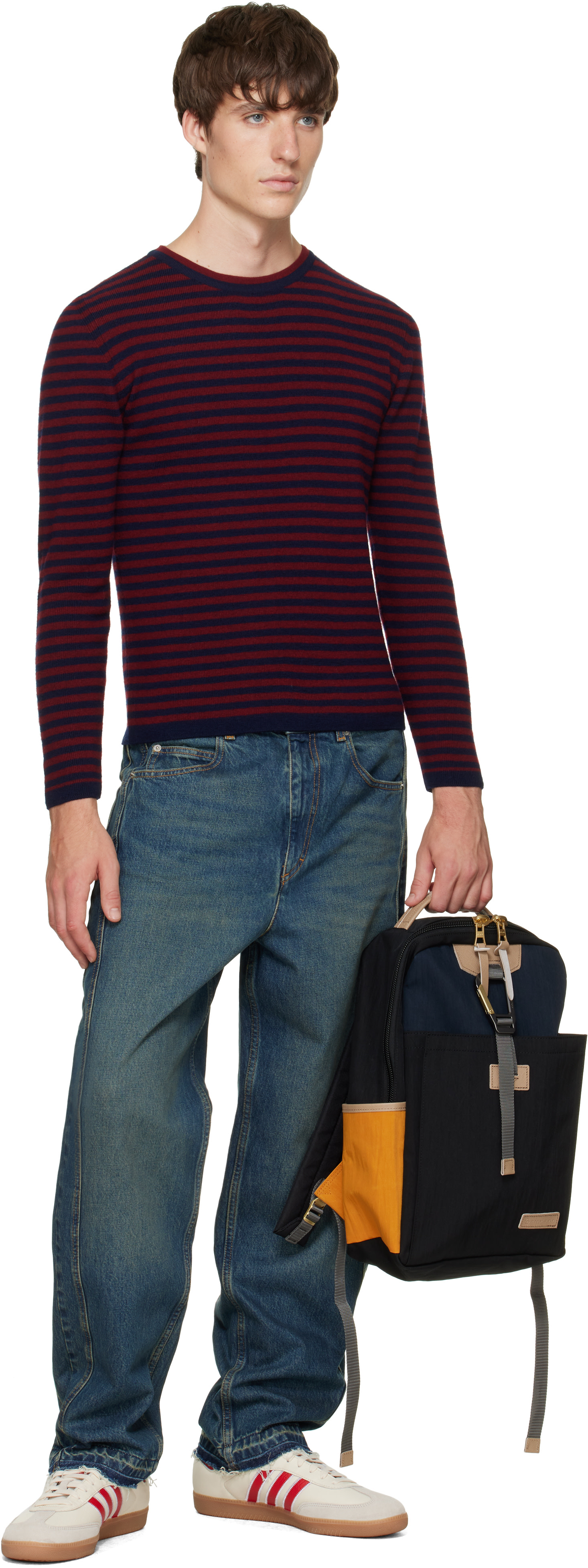 master-piece - Navy & Black Link Backpack