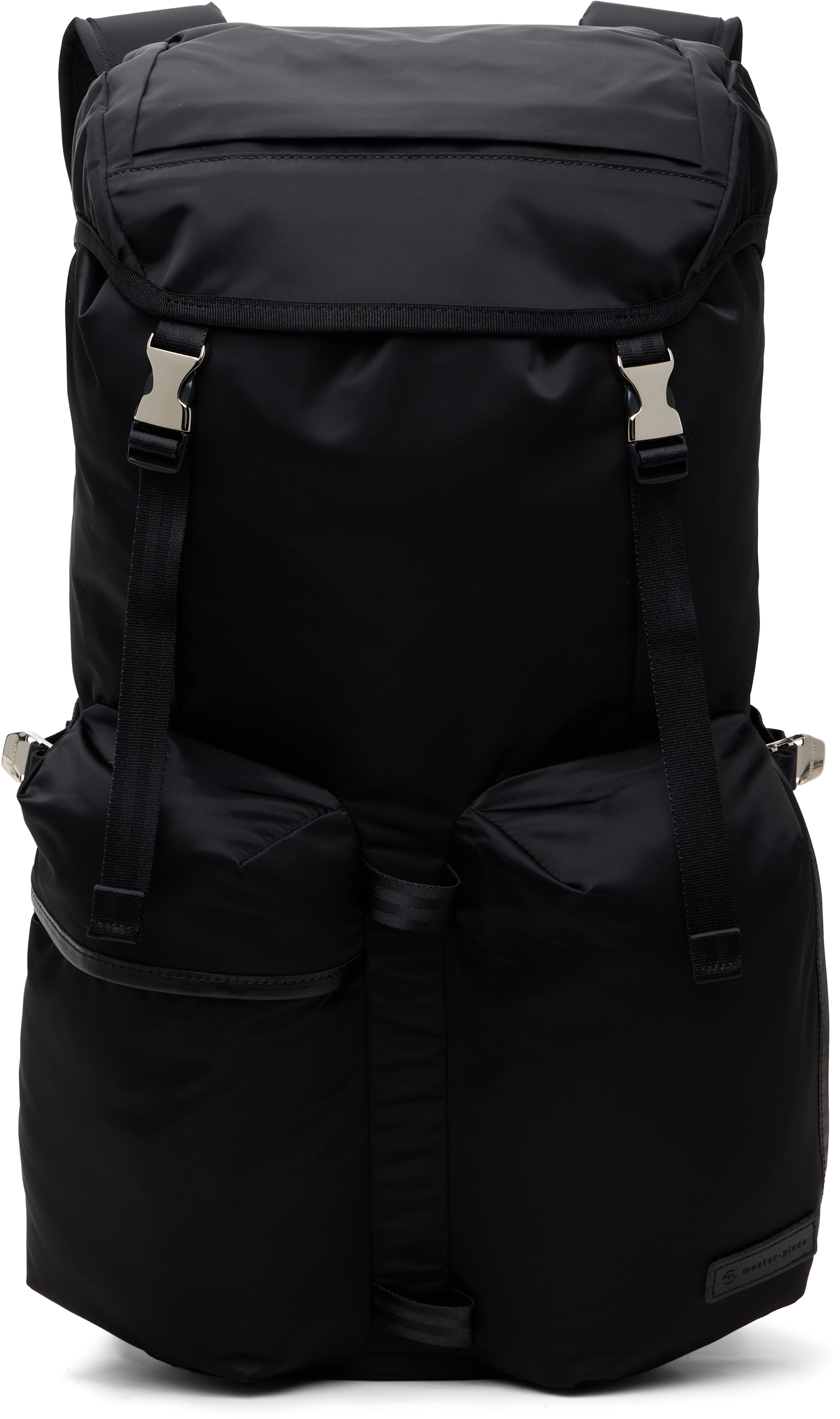 master-piece - Black Lightning Double Pocket Flap Backpack
