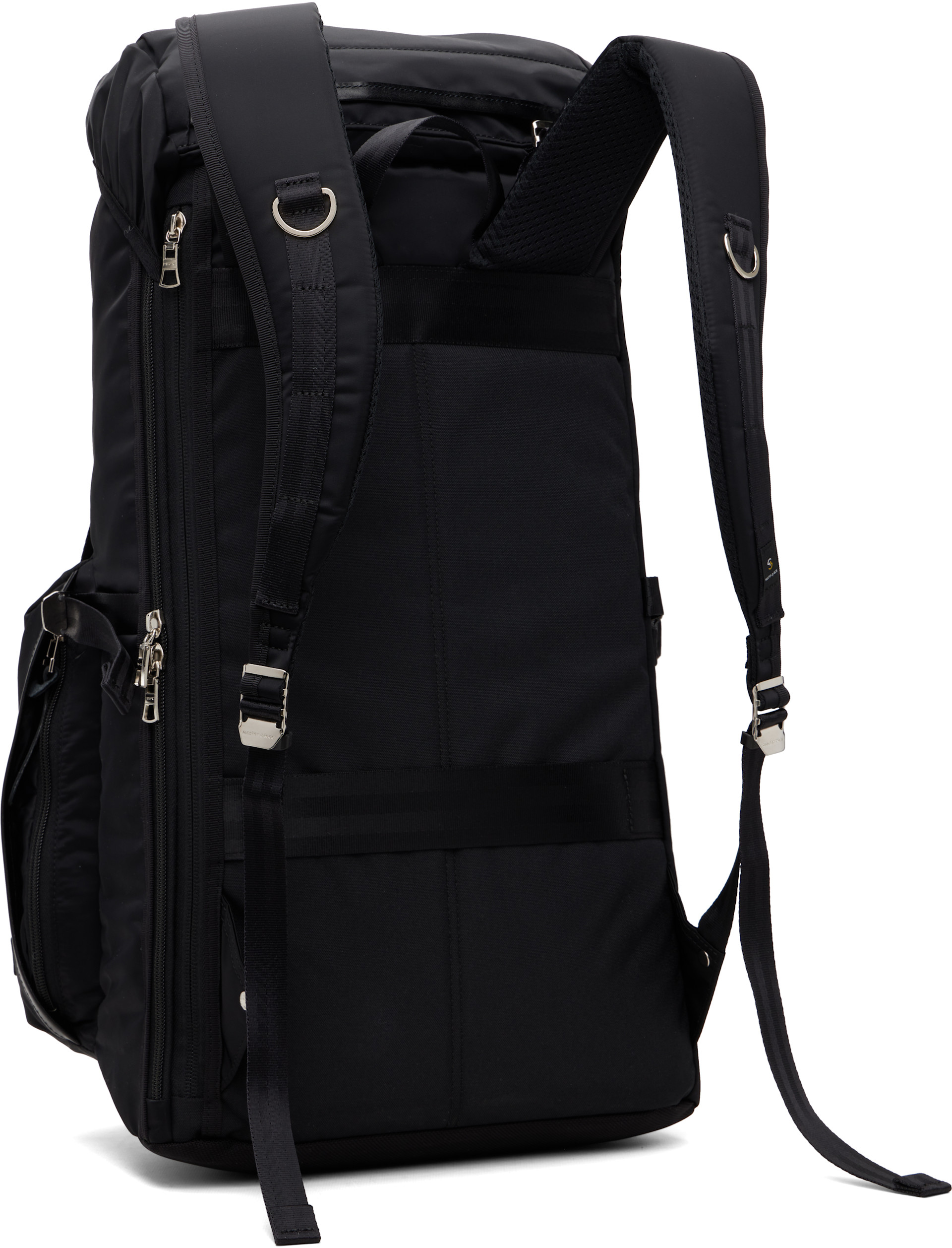 master-piece - Black Lightning Double Pocket Flap Backpack