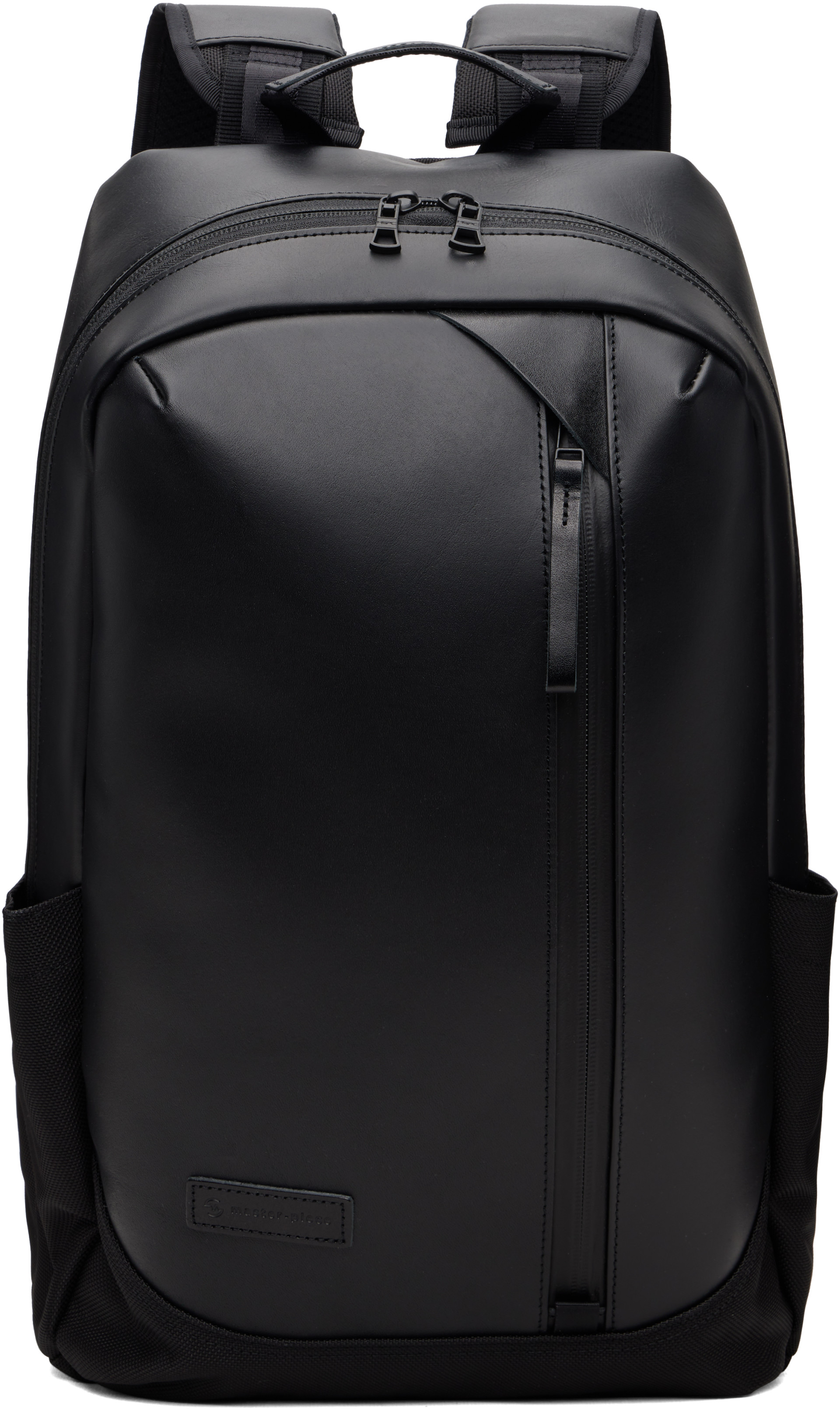 Master-Piece Co - 黑色 No.02482-l Slick Leather 双肩包
