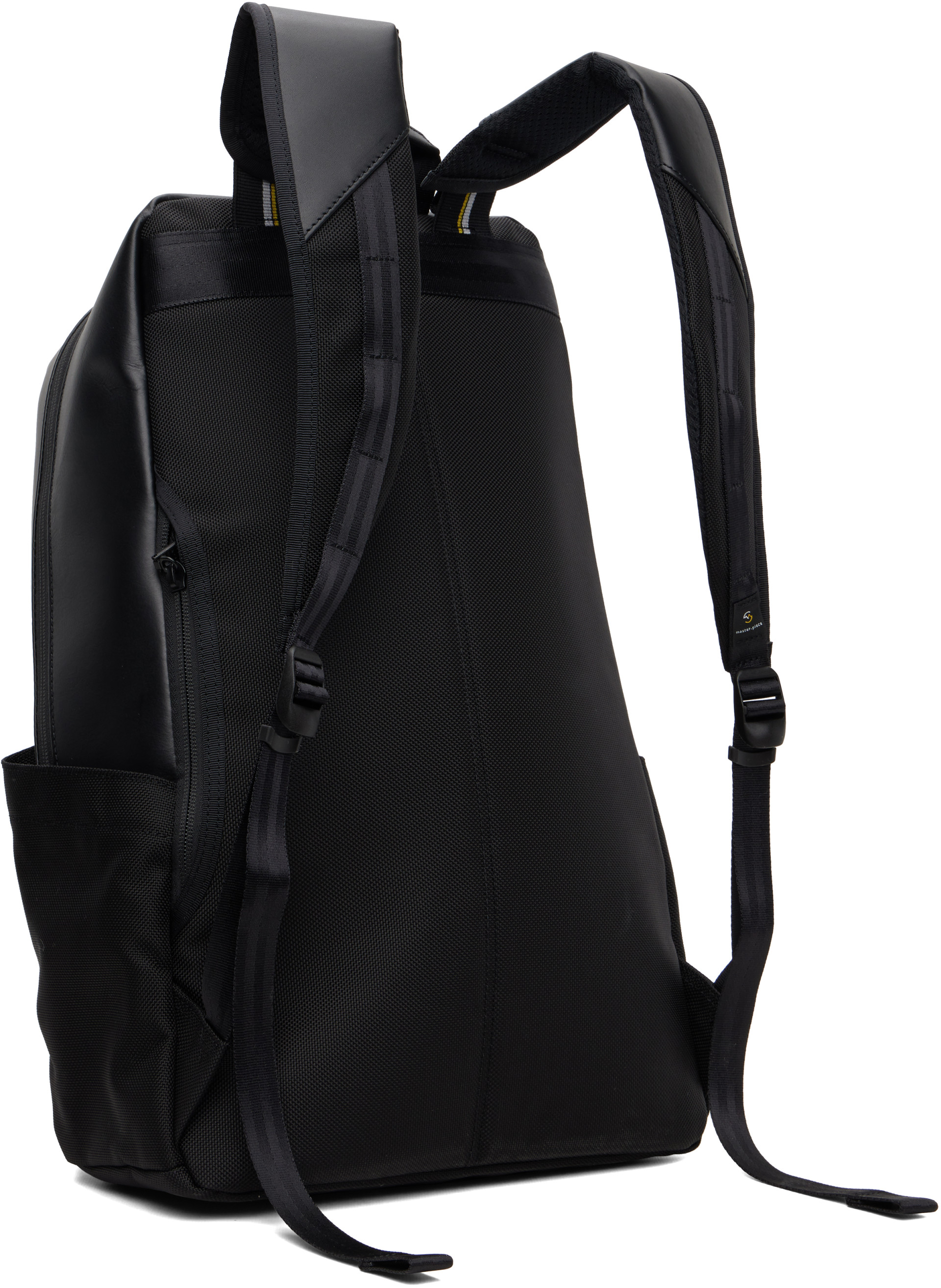 Master-Piece Co - 黑色 No.02482-l Slick Leather 双肩包