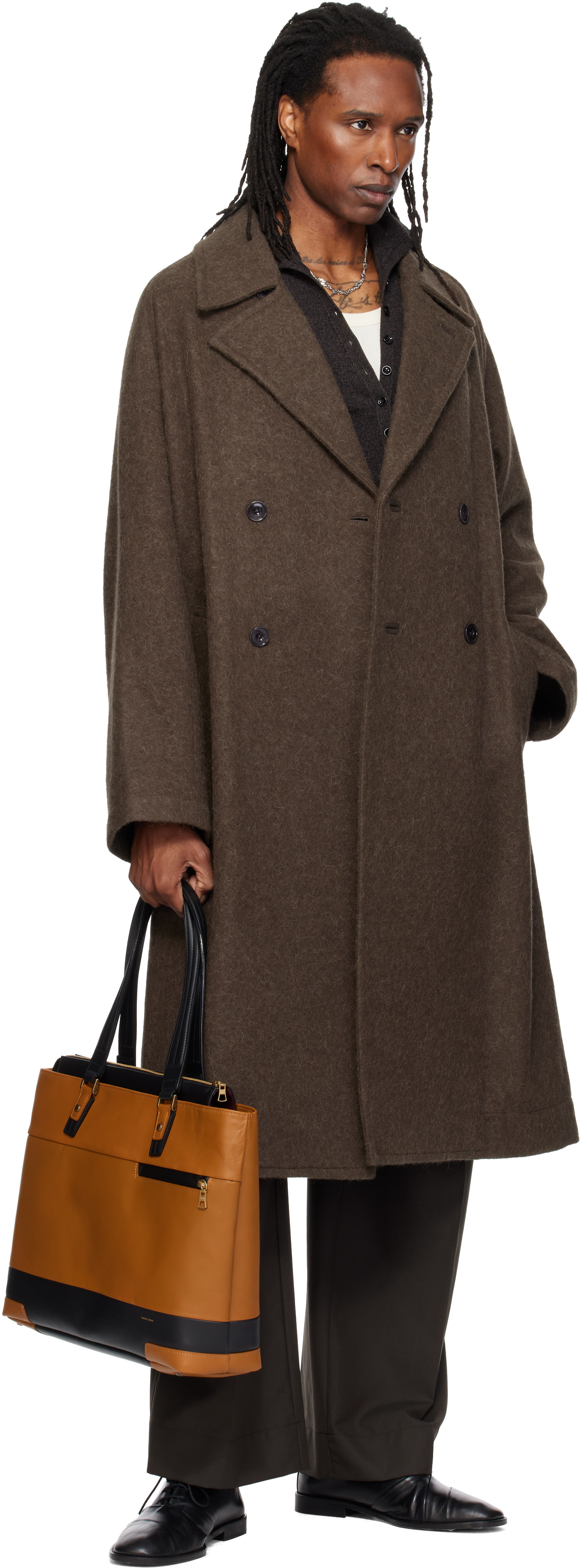 master-piece - Brown Gloss Tote