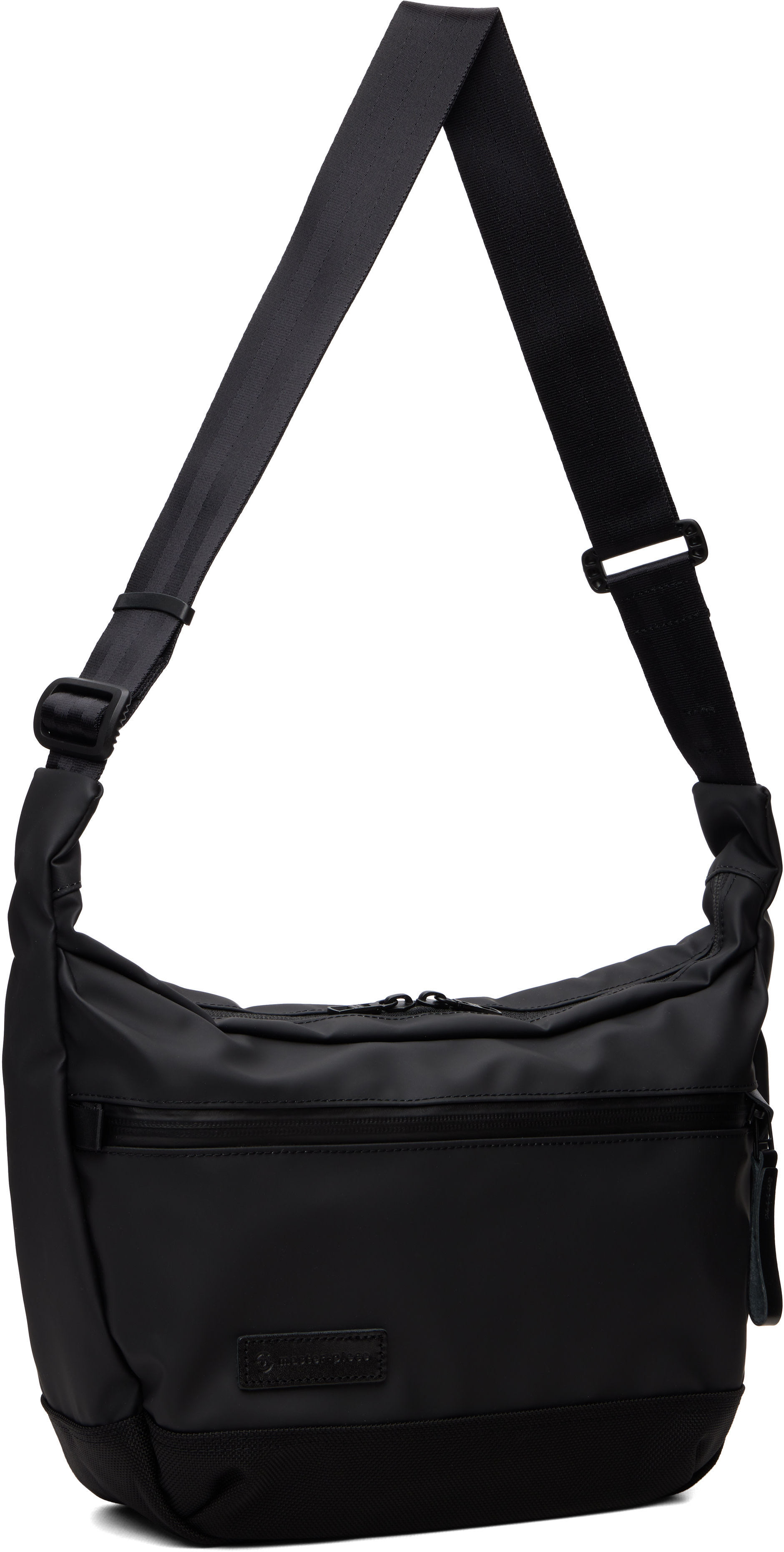 master-piece - Black Slick Shoulder Bag