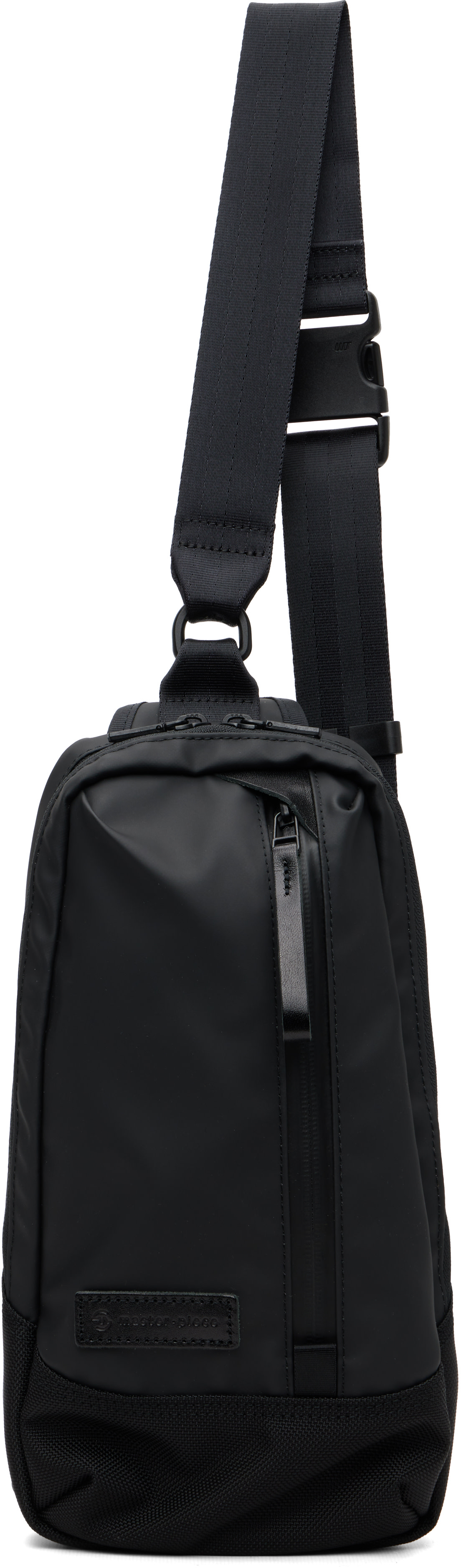 master-piece - Black Slick Sling Bag