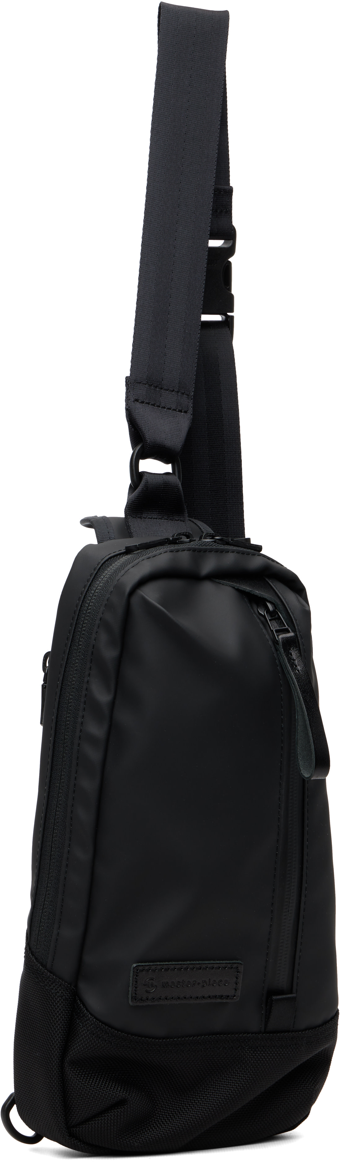 master-piece - Black Slick Sling Bag