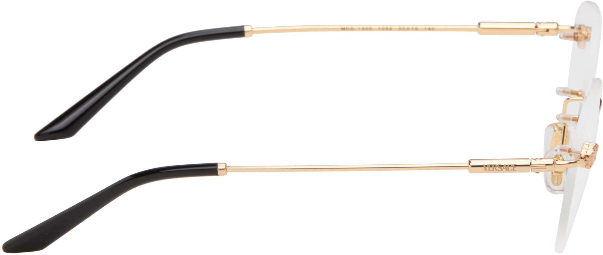 Versace - Lunettes percées dorées