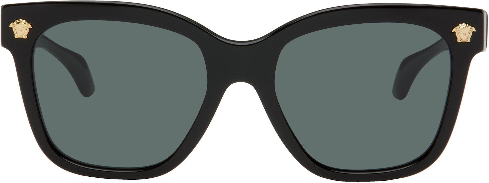 Versace - Lunettes de soleil carrées noires